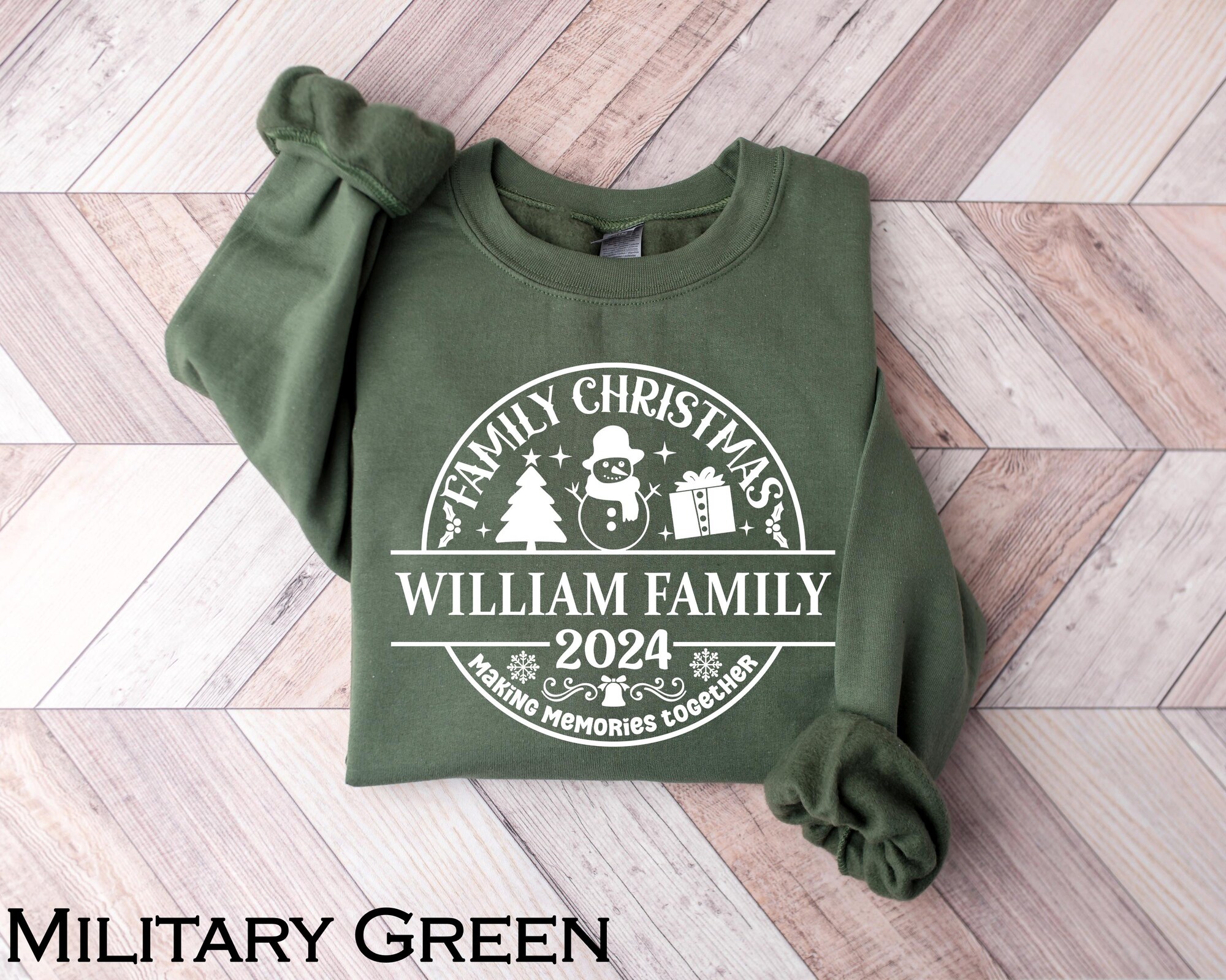 il_2000xN.6298044458_pd9z.jpg Custom Family Christmas Shirt, Custom Family Name Christmas Matching Shirt, Matching Family Christmas Tshirts, Making Memories Together Tee