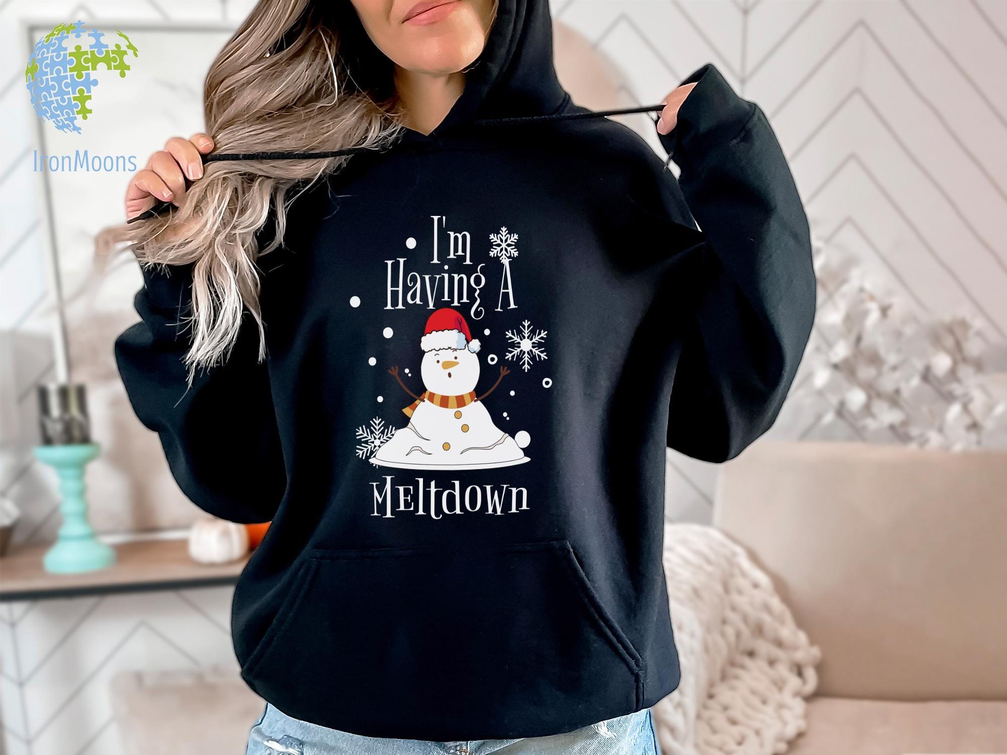 il_2000xN.6304636640_2pw3-1.jpg I'm Having A Meltdown Sweatshirt, Snowman Sweatshirt, Winter Season Hoodie, Winter Sweatshirt, Funny Winter Sweatshirt, Mental Health Hoodie