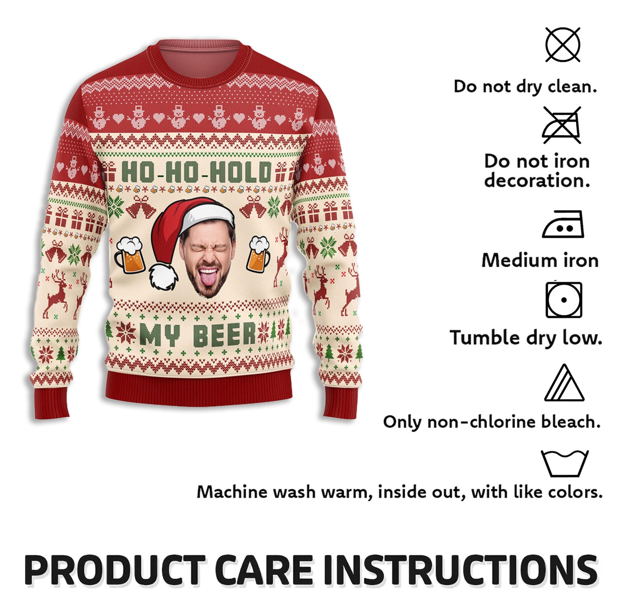 il_2000xN.6305306808_4wco.jpg Beer Merry Christmas Ugly Christmas Sweater, Wonderful Time For A Beer Ugly Sweater, Perfect Gift For Beer Lovers