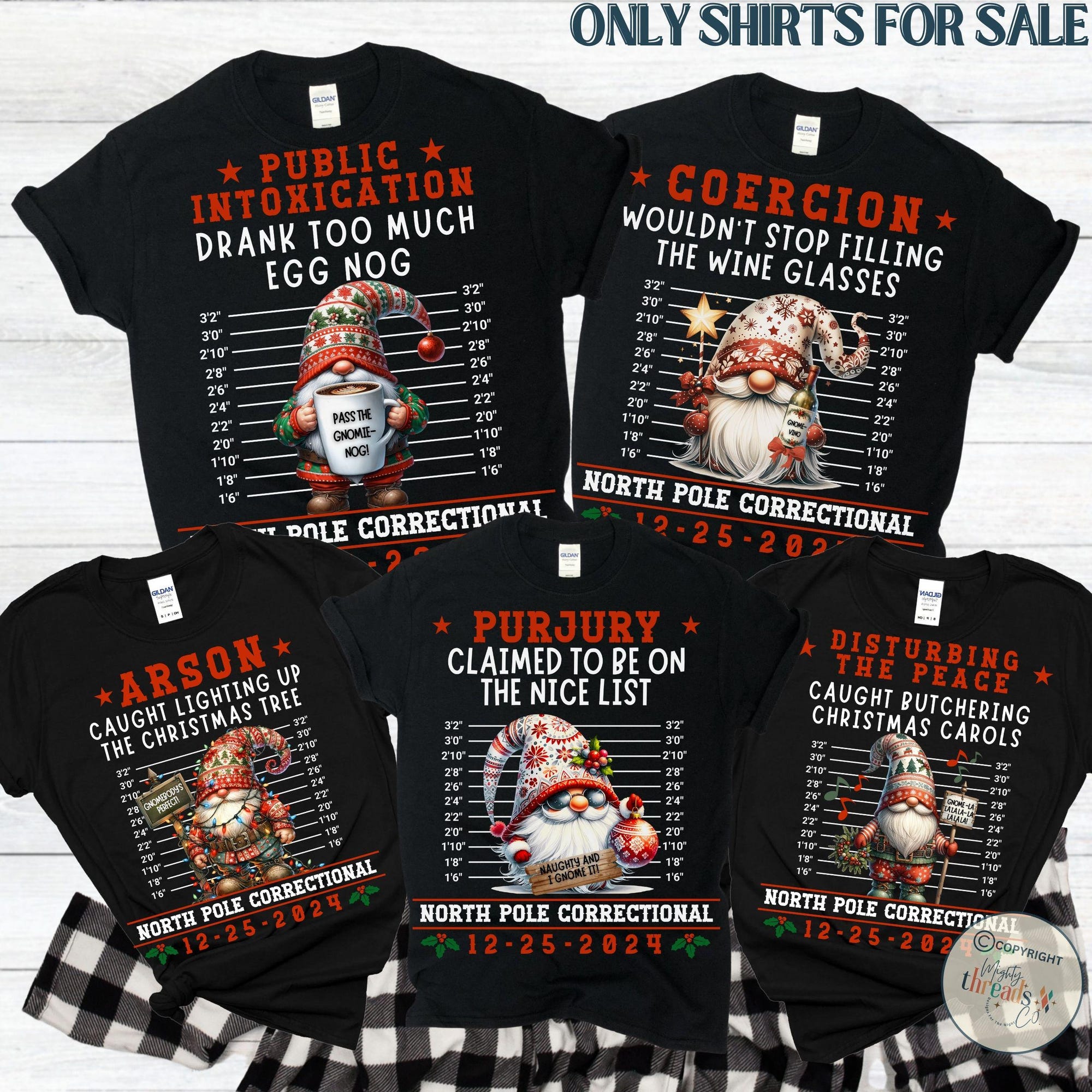 il_2000xN.6309422364_1bmz.jpg Family Christmas Gnome Pajamas, Matching Holiday Pajamas for Family, Christmas PJs, Family Christmas Shirts, Funny Christmas Gnome Tee's