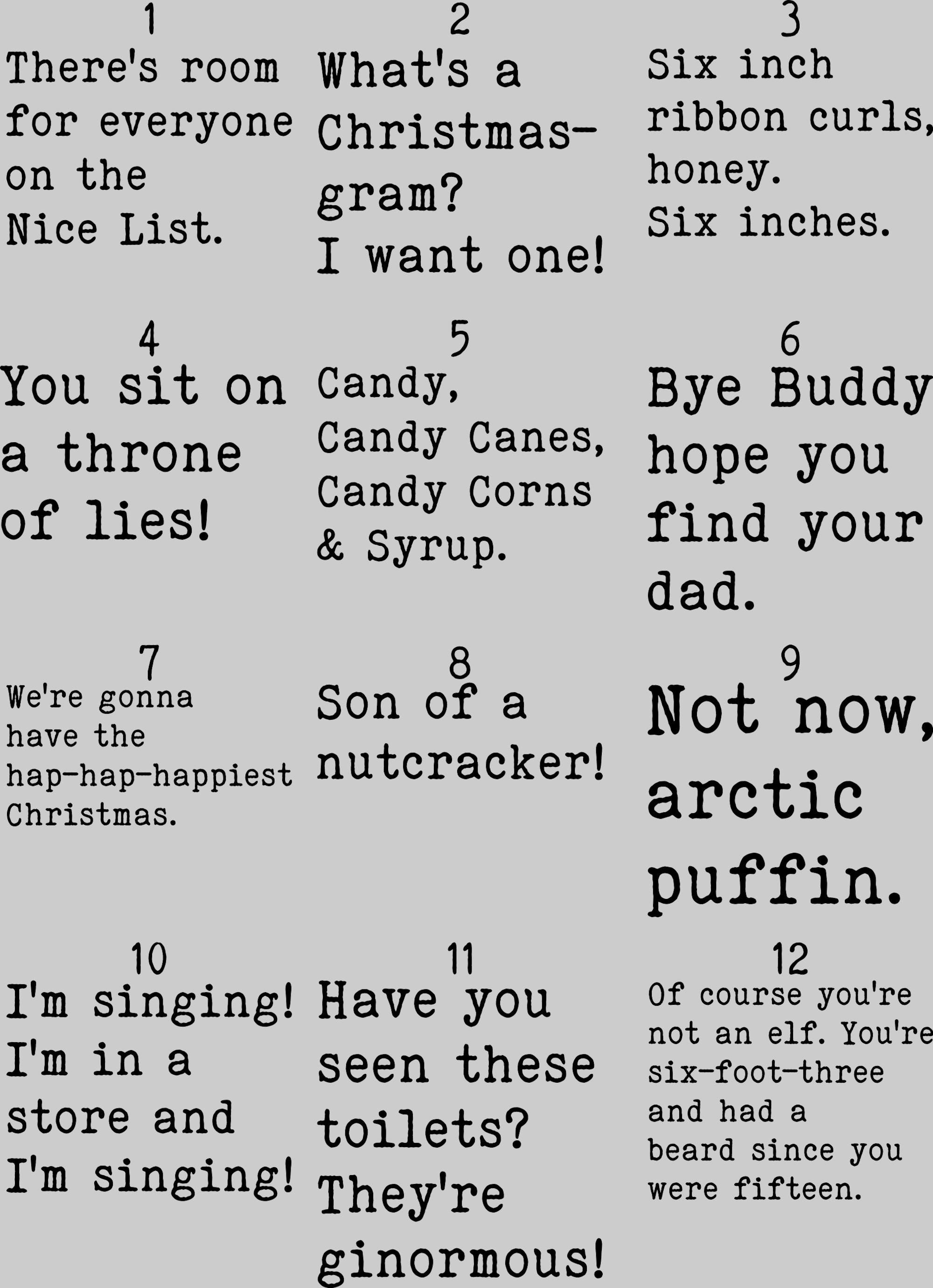 il_2000xN.6313925242_hg5j-2.jpg Elf Movie Sweatshirts Funny Elf Quotes For X-mas Elf Movie Quote Hoodies Family Christmas Matching Sweats Family Christmas With Quotes