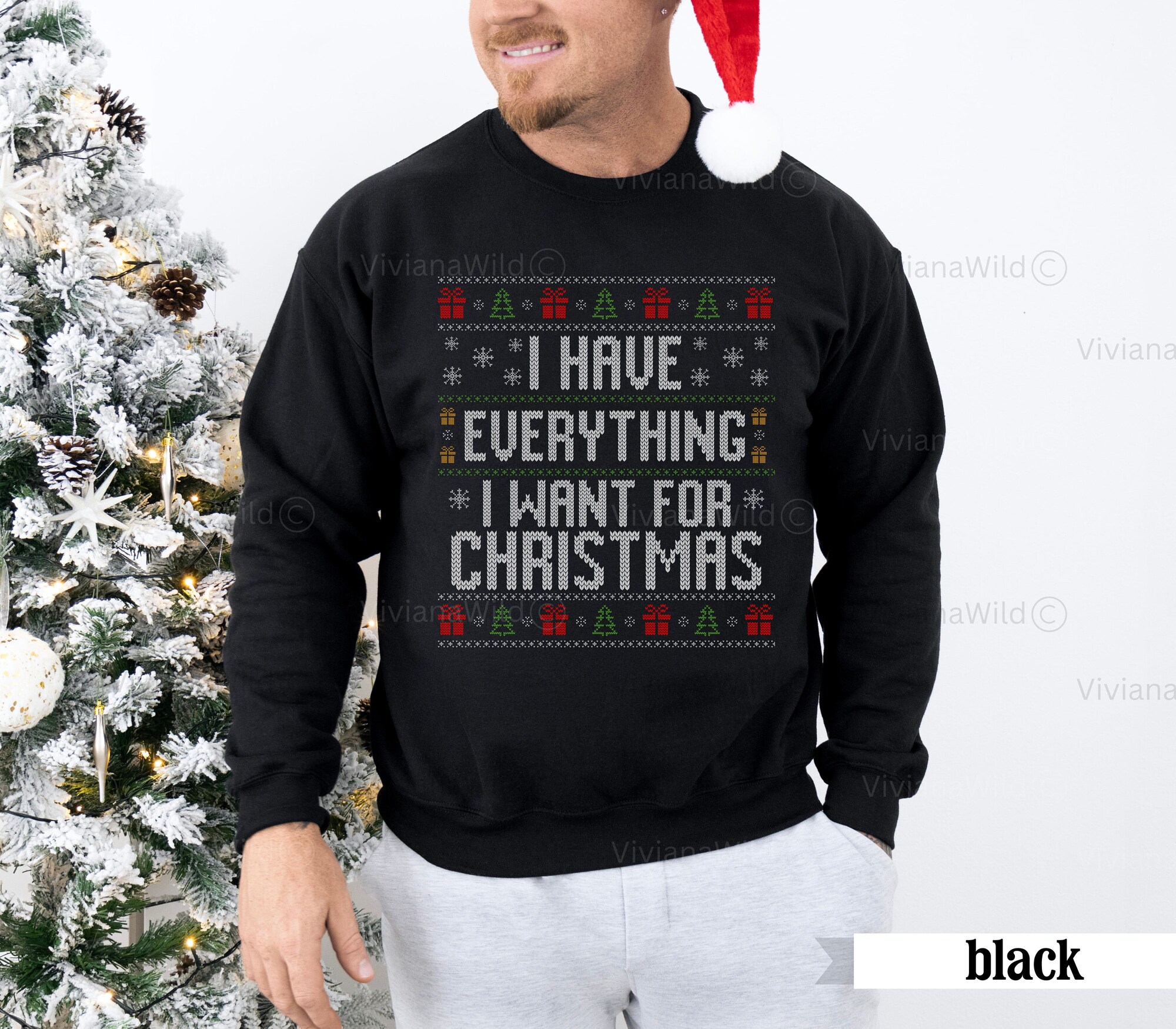 il_2000xN.6324680192_h2i5.jpg Ugly Christmas Sweater Couple, Funny Ugly Matching Christmas Sweater, I Have Everything I Want Couples Christmas Sweater, Funny xmas gift