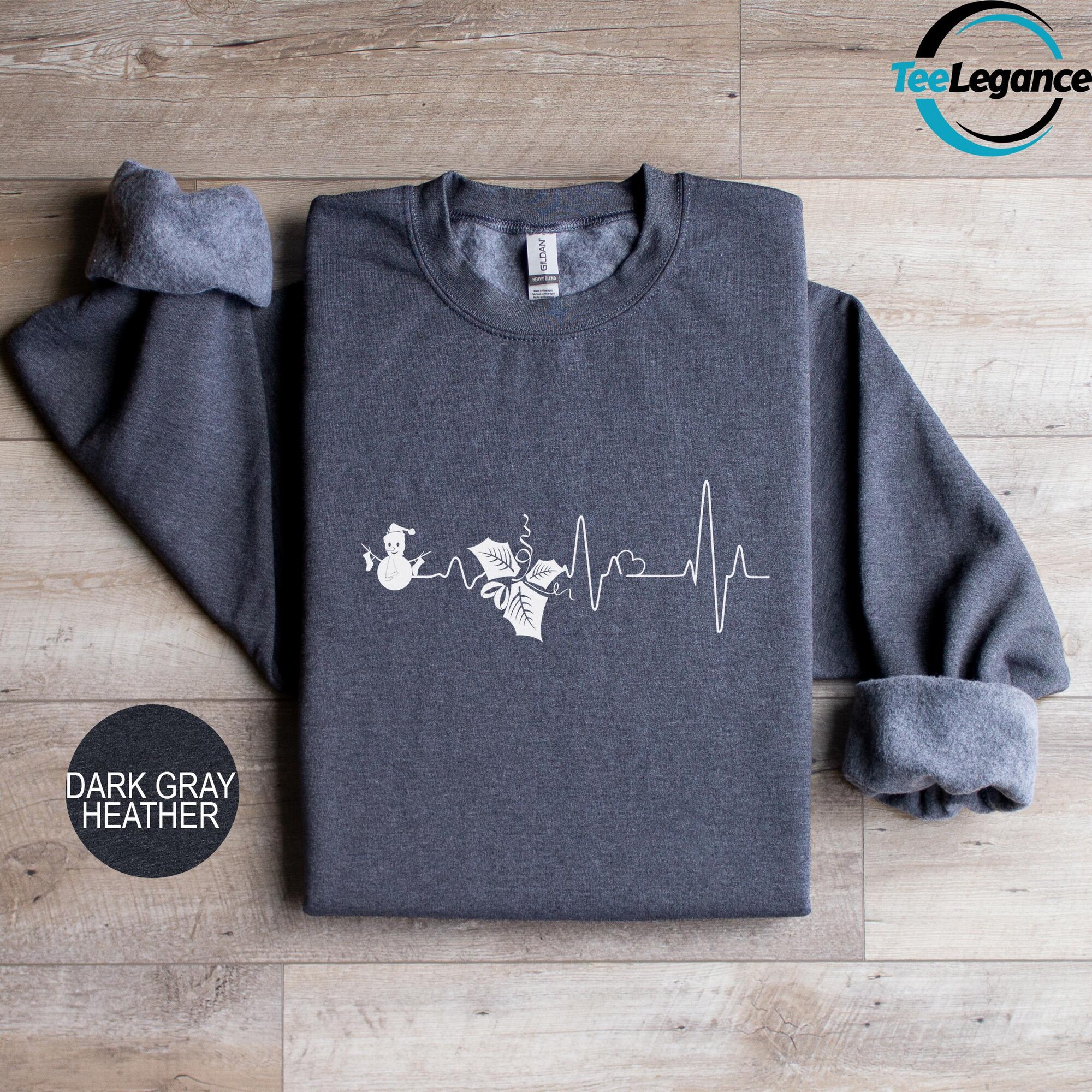 il_2000xN.6325820842_i618-1.jpg Heartbeat Christmas Sweatshirt, Christmas Nurse Sweatshirt, Snowman Sweatshirt, Nurse Christmas Hoodie