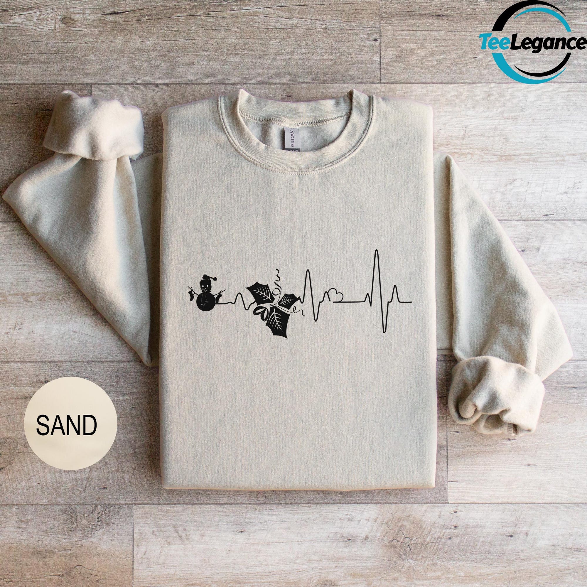 il_2000xN.6325820916_pks0-1.jpg Heartbeat Christmas Sweatshirt, Christmas Nurse Sweatshirt, Snowman Sweatshirt, Nurse Christmas Hoodie