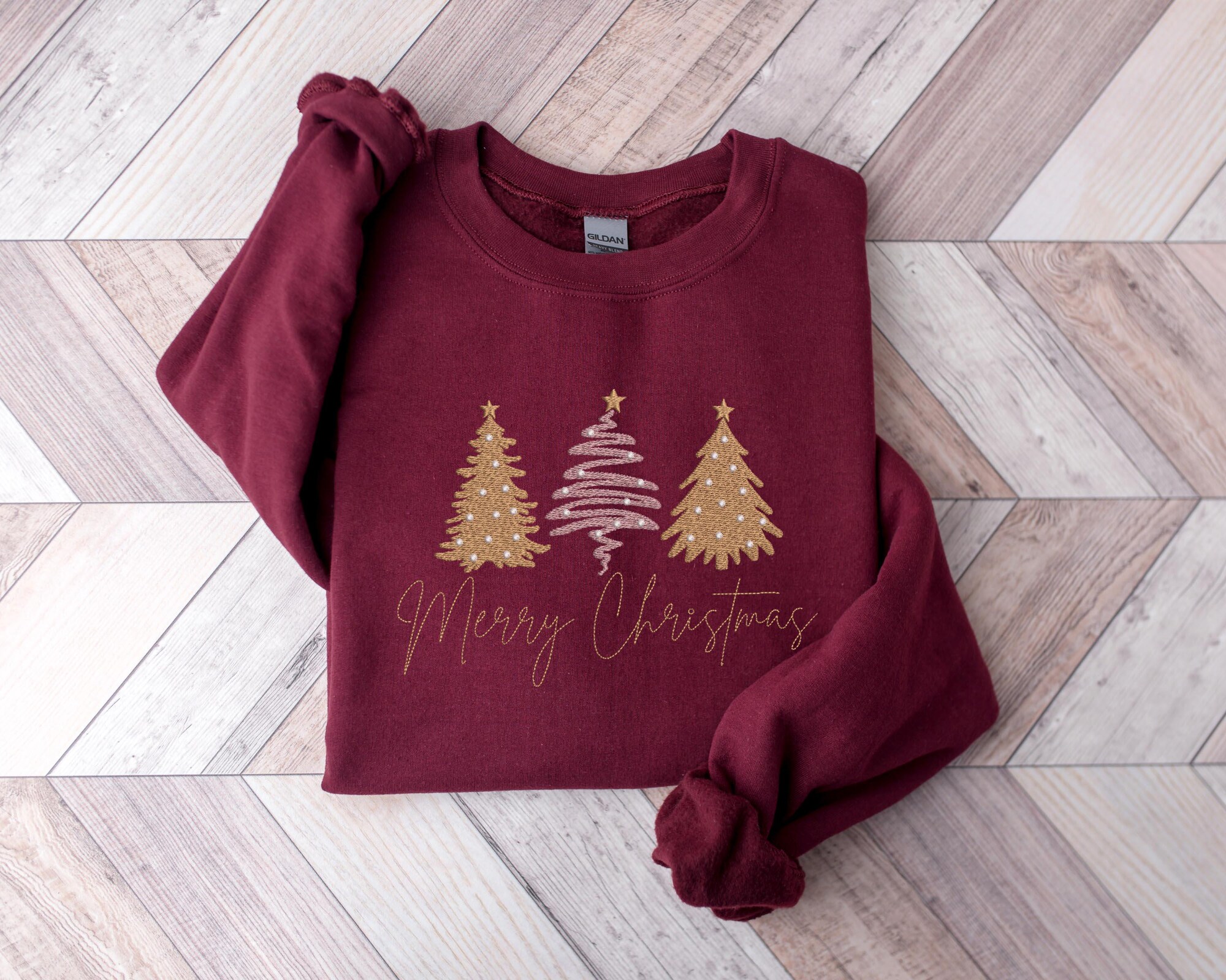il_2000xN.6327297084_i0lz-2.jpg Embroidered Merry Christmas Sweatshirt, Embroidered Merry And Bright Christmas Shirt, Christmas Tee, Merry Christmas, Merry And Bright