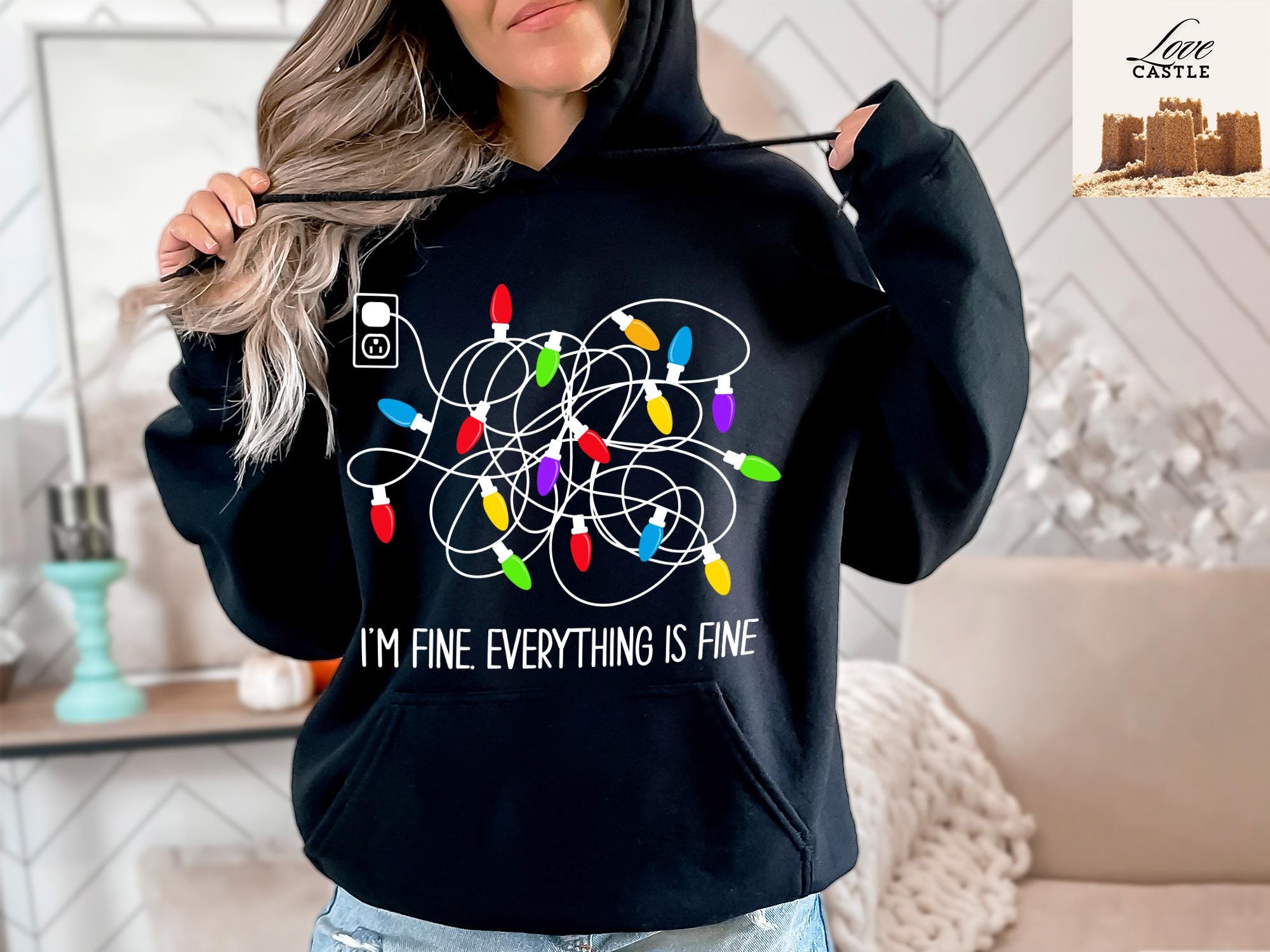 il_2000xN.6327394553_sfgb-1.jpg I'm Fine Everything Is Fine Sweatshirt - Christmas Sweatshirt, Sweatshirts Family, Christmas Sweatshirt Women, Christmas Lights Sweatshirt