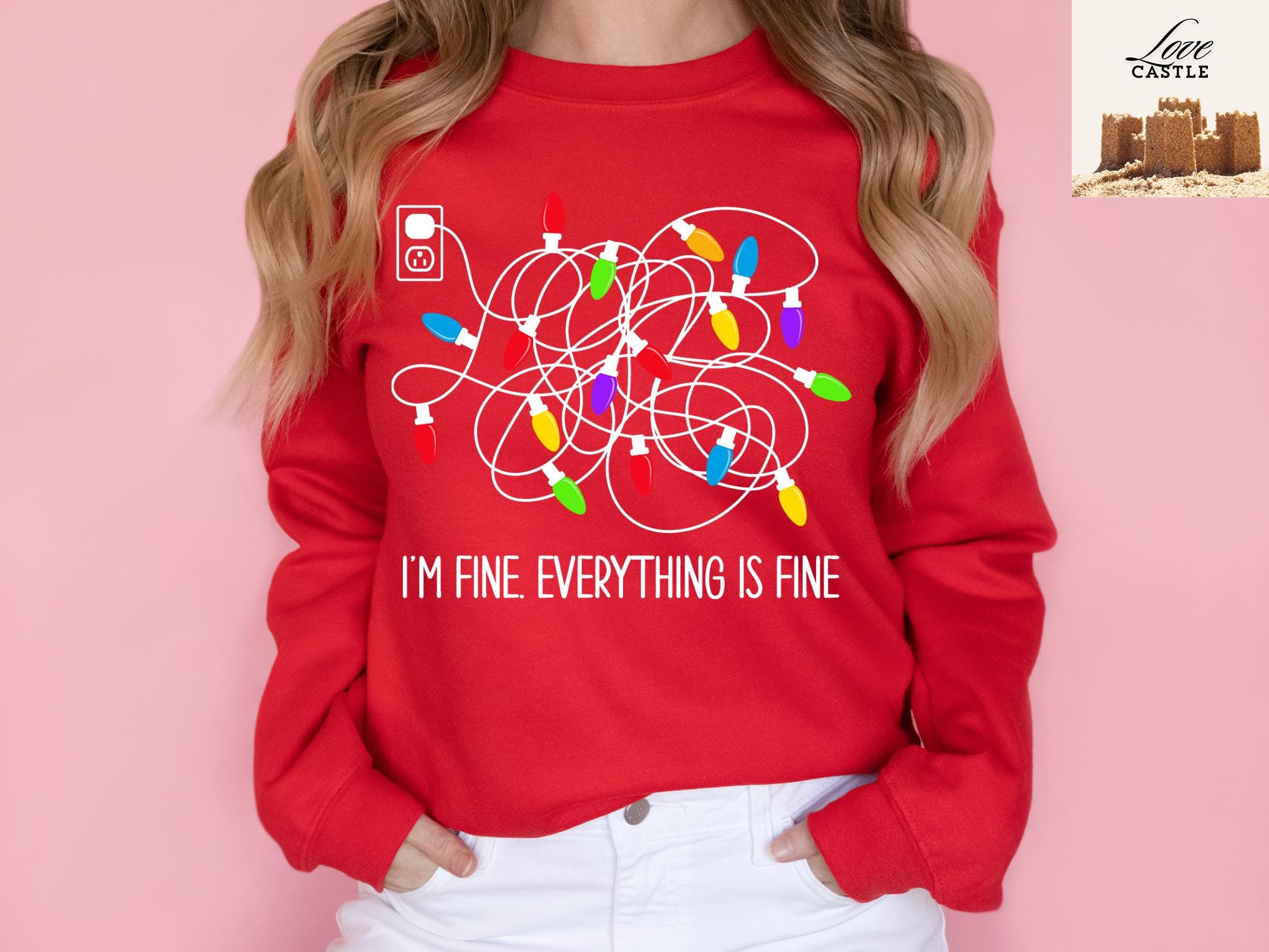 il_2000xN.6327394555_bj1v-1.jpg I'm Fine Everything Is Fine Sweatshirt - Christmas Sweatshirt, Sweatshirts Family, Christmas Sweatshirt Women, Christmas Lights Sweatshirt