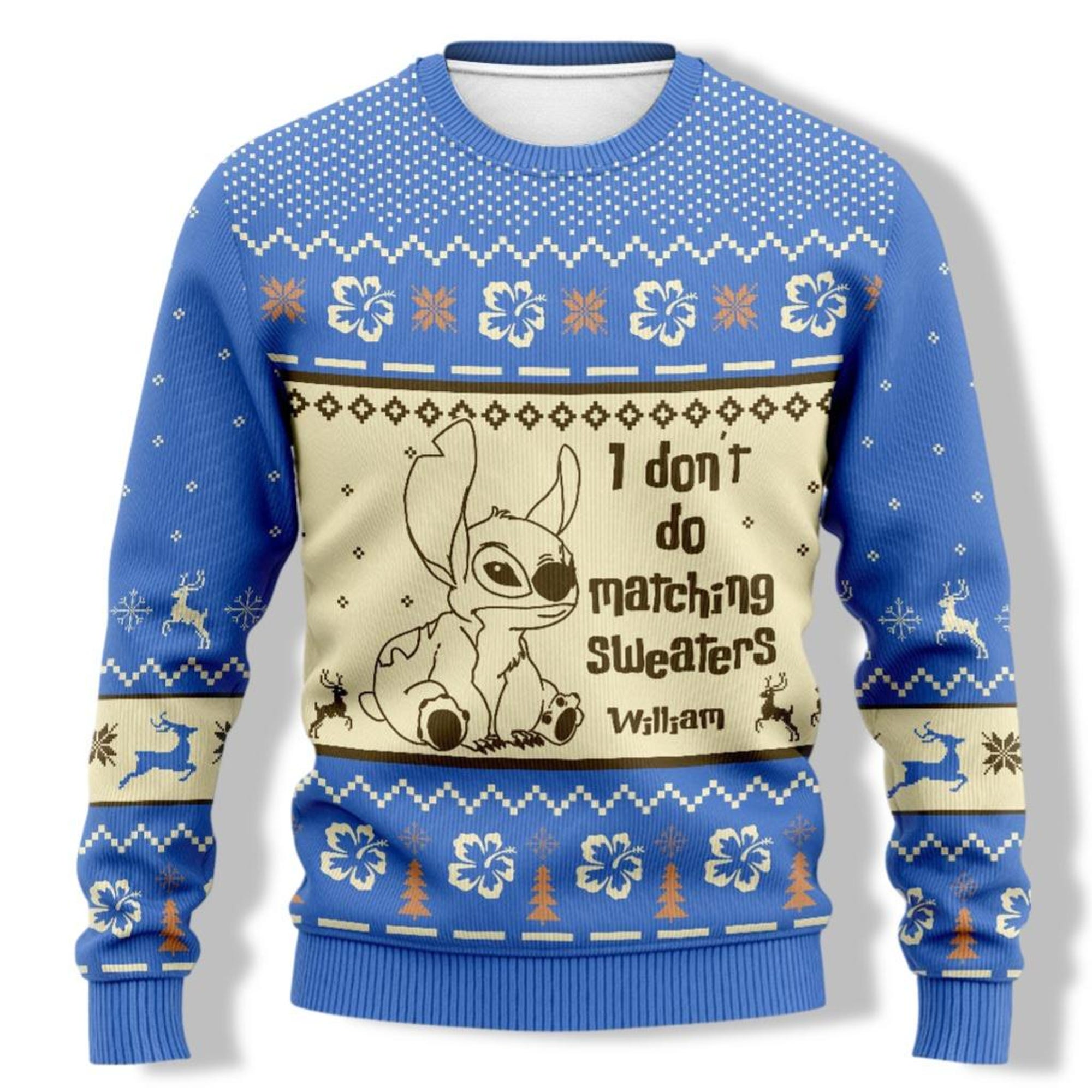 il_2000xN.6330013172_83zp.jpg Stitch Angel Christmas Sweater, Couple Christmas Sweater, Disney Couple Ugly Sweater, Personalized Stitch Christmas Holiday Sweater