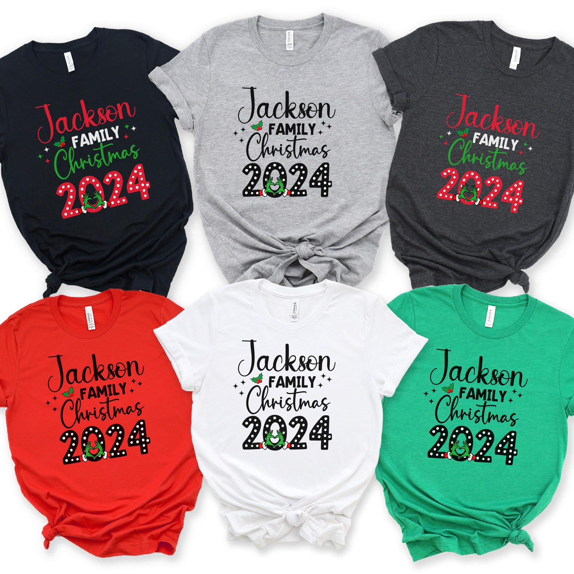 Custom Family Christmas Shirts, Matching Family Christmas T shirts, Personalized Name Christmas Shirt, Group Shirts, Adult & Youth Sizes