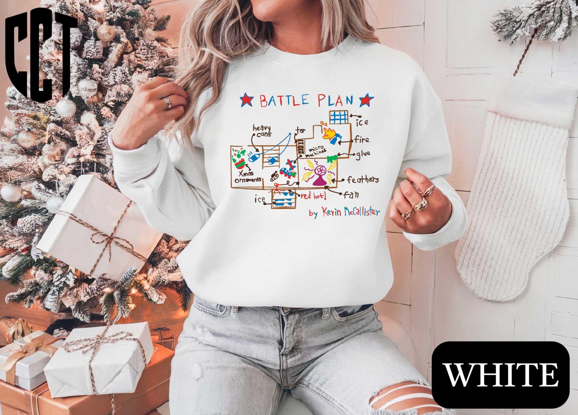 Battle Plan Sweatshirt,Christmas Sweatshirt,Christmas Movie Shirts,90s Christmas Movie Tee,Christmas Plan Graphic,Christmas Family Shirts