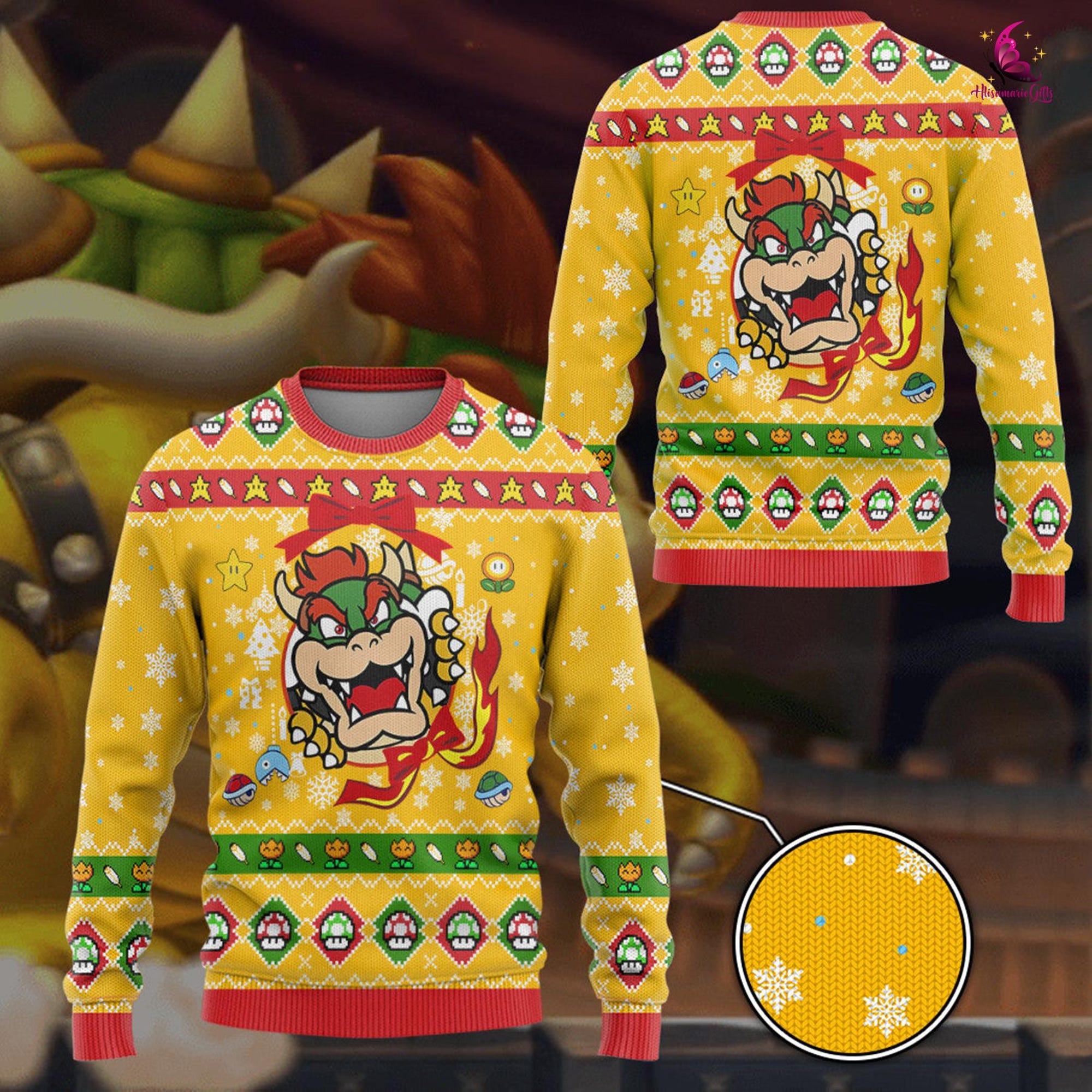 il_2000xN.6337931450_gdu2-1.jpg Super Mario Bros Ugly Christmas Sweater, Mario Bowser Ugly Christmas Sweater, Funny Sweater, Mario Ugly Sweater, Christmas Mario Sweater