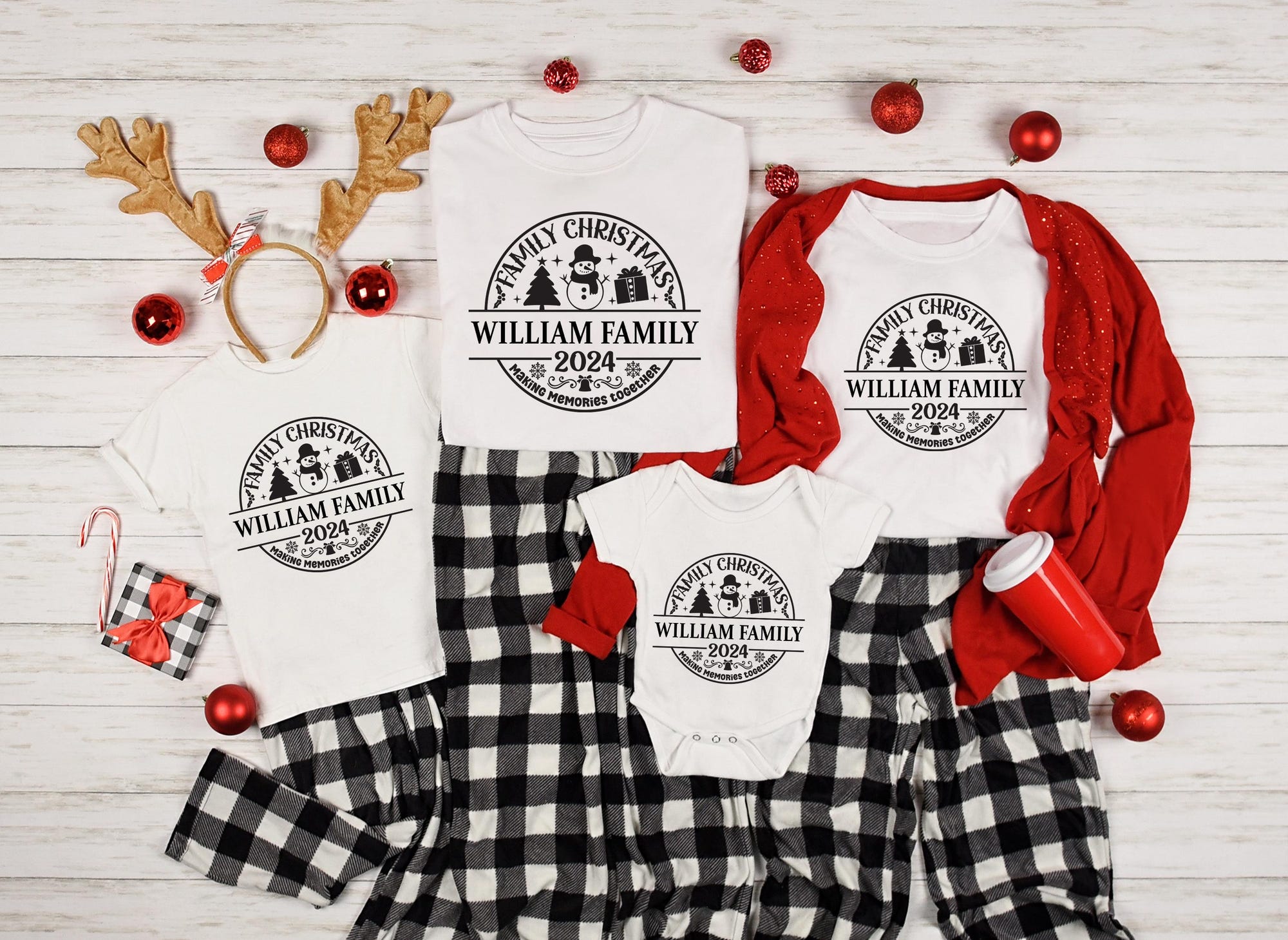 il_2000xN.6346105771_ex9l.jpg Custom Family Christmas Shirt, Custom Family Name Christmas Matching Shirt, Matching Family Christmas Tshirts, Making Memories Together Tee