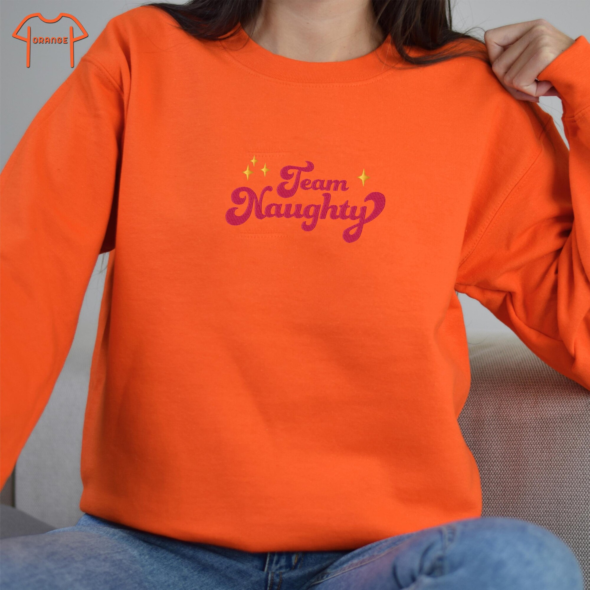 il_2000xN.6350781004_a87j.jpg Embroidered Team Naughty Sweater, Cozy Team Naughty Xmas Sweater, Festive Team Naughty Christmas Sweater