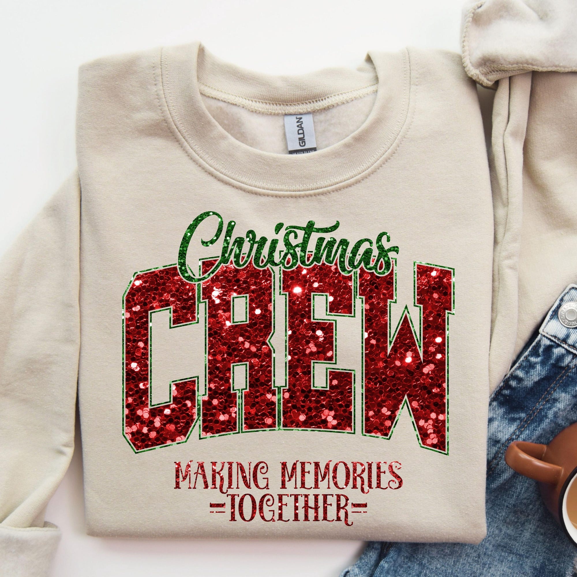 Christmas Crew Matching Family Sweatshirt, Ugly Christmas Sweatshirt, Making Memories Together Shirt, Mommy and Me Christmas Sweatshirt