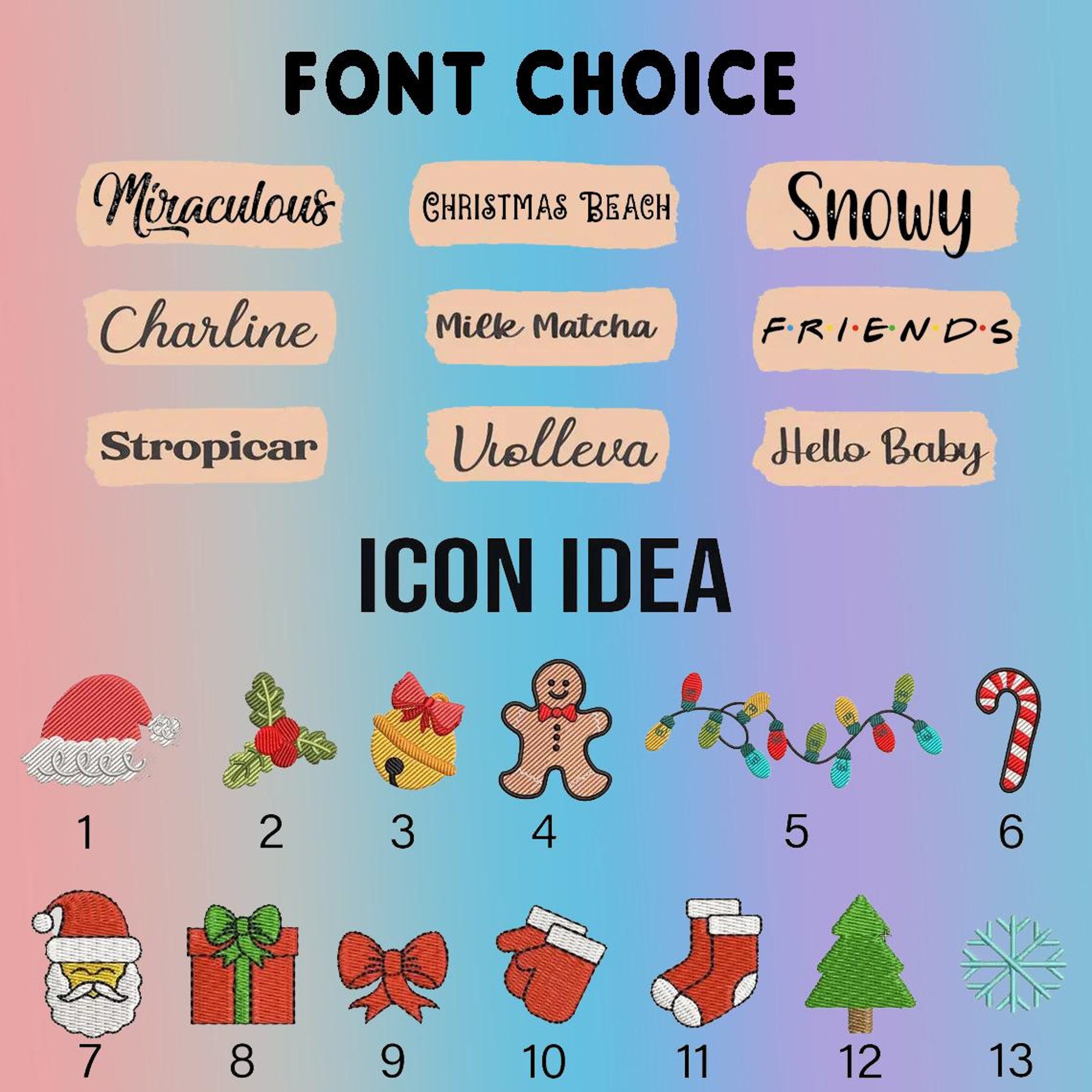 il_2000xN.6356536708_6ixr.jpg Christmas Embroidered Sweaters, Magical Land Embroidered Jumper, Matching Christmas Mouse Cartoon Embroidered Sweaters, Christmas Gift