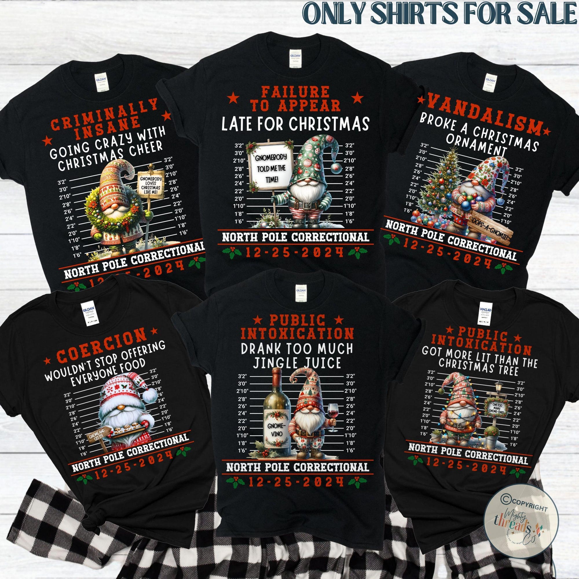 il_2000xN.6357488179_60ee.jpg Family Christmas Gnome Pajamas, Matching Holiday Pajamas for Family, Christmas PJs, Family Christmas Shirts, Funny Christmas Gnome Tee's