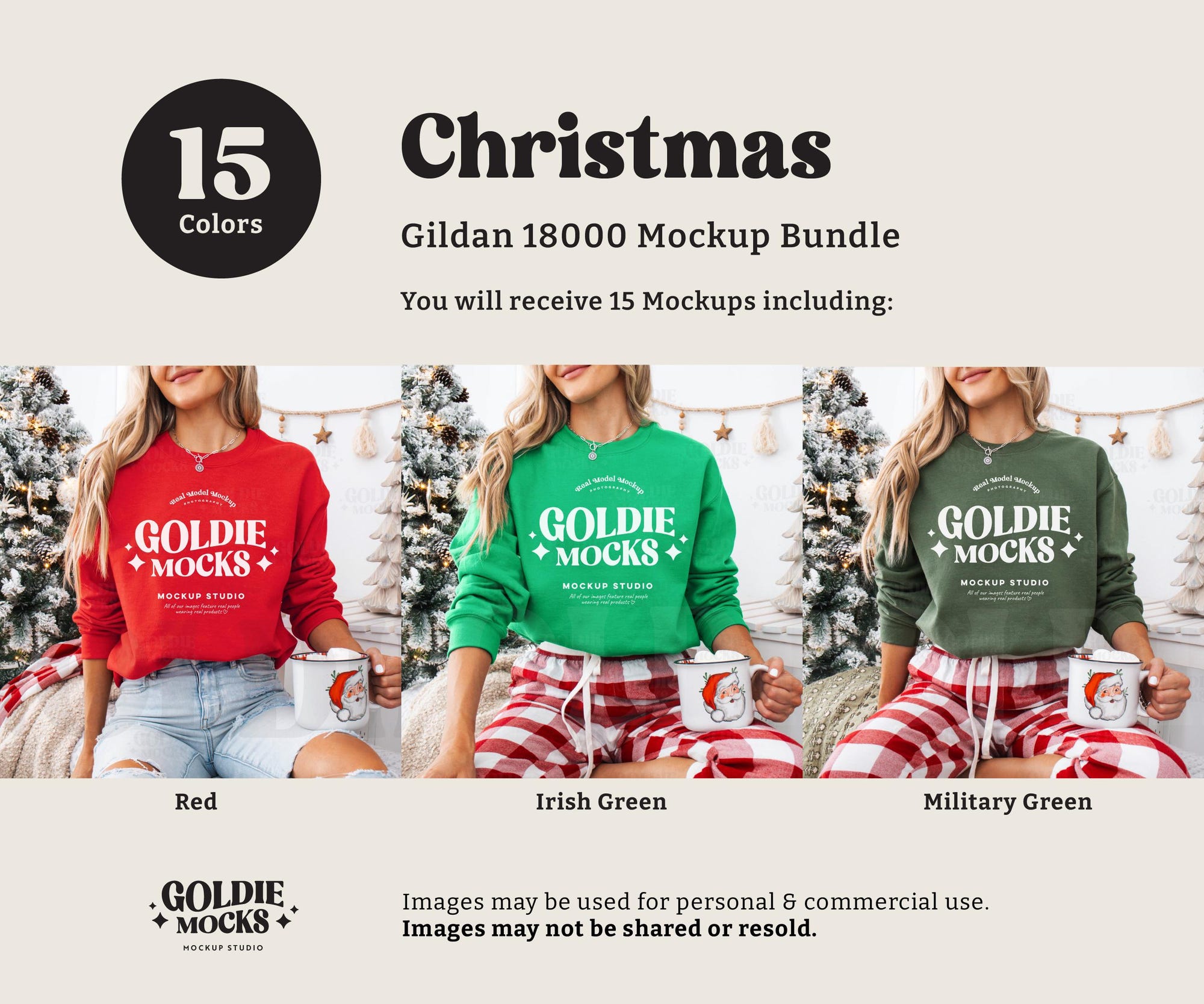 il_2000xN.6358816918_czz6-4.jpg Gildan 18000 Sweatshirt Christmas Mockup Bundle | G180 Crewneck Mock-up Bundle | Real Model Mock | Cozy Casual Holiday Christmas Aesthetic