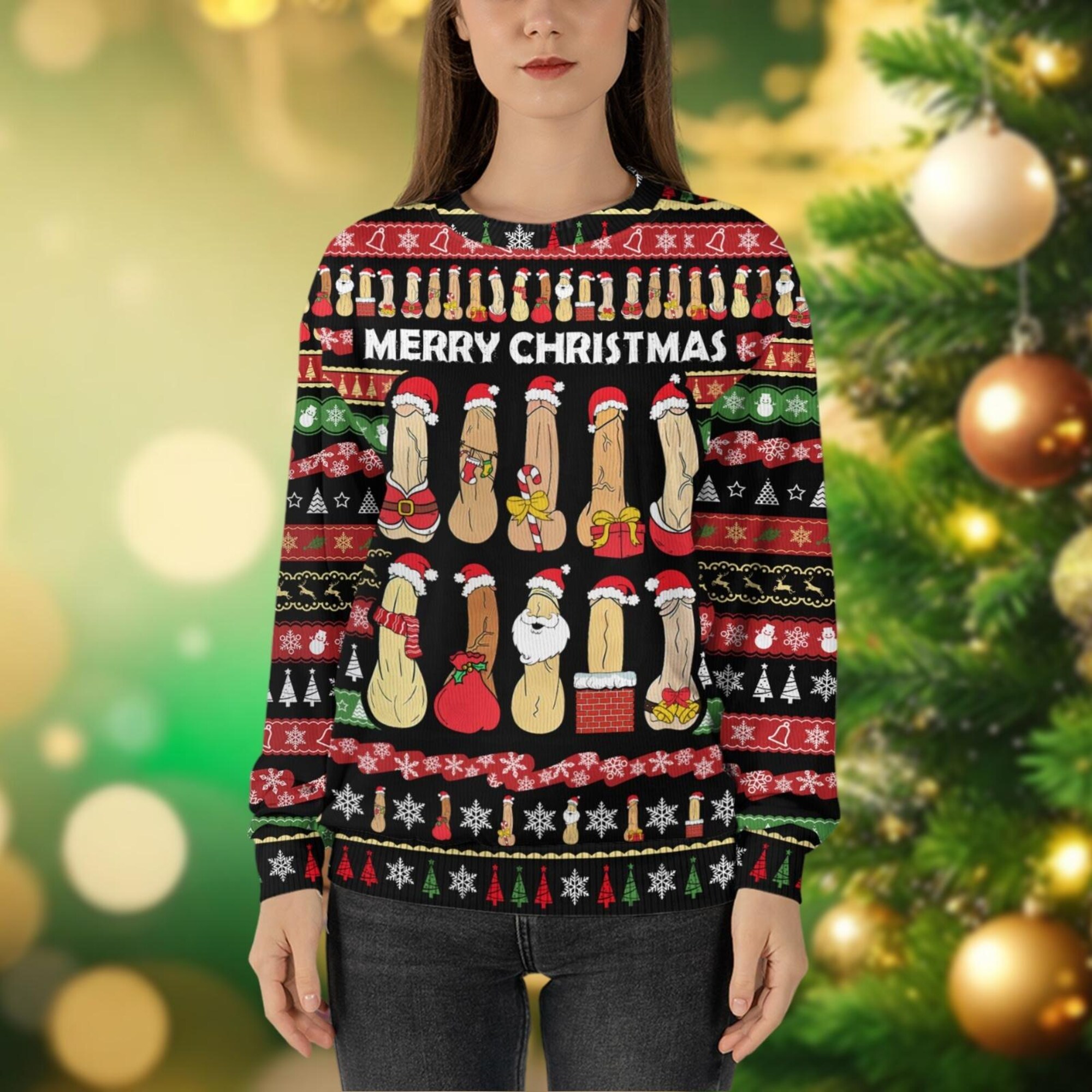 il_2000xN.6359540280_a7fl.jpg Dirty Ugly Cockmas Christmas Sweater, All I Want For Christmas Sweater, Funny Xmas Sweater, Sweater Family, Sweaters For Men Women, Kid