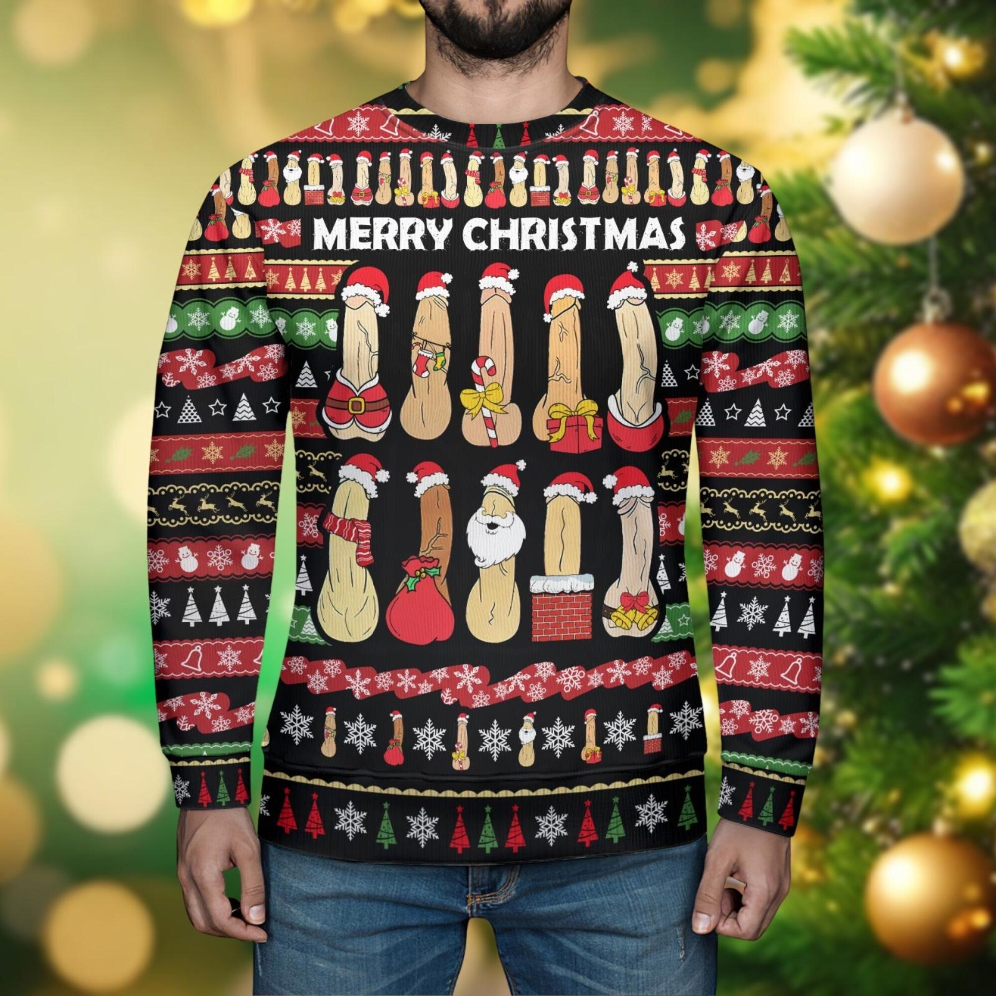 il_2000xN.6359540304_gm0p.jpg Dirty Ugly Cockmas Christmas Sweater, All I Want For Christmas Sweater, Funny Xmas Sweater, Sweater Family, Sweaters For Men Women, Kid