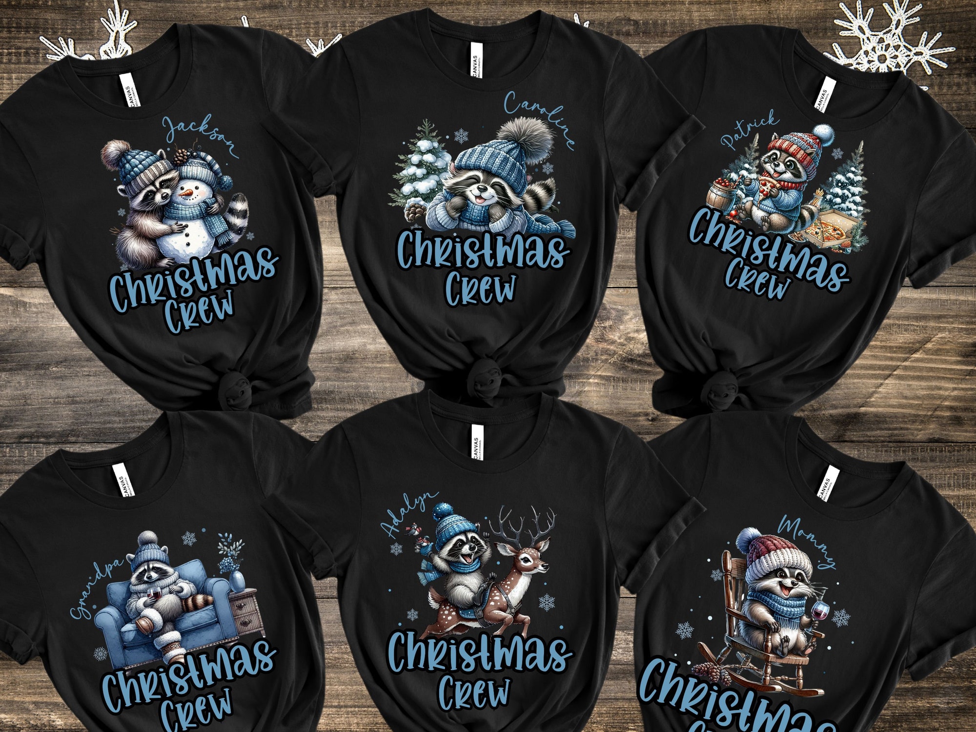 Personalized Family Christmas Shirts 2024 Xmas Shirt for Family Holiday Group Christmas pajamas family pjs top Matching holiday Pajamas Tee