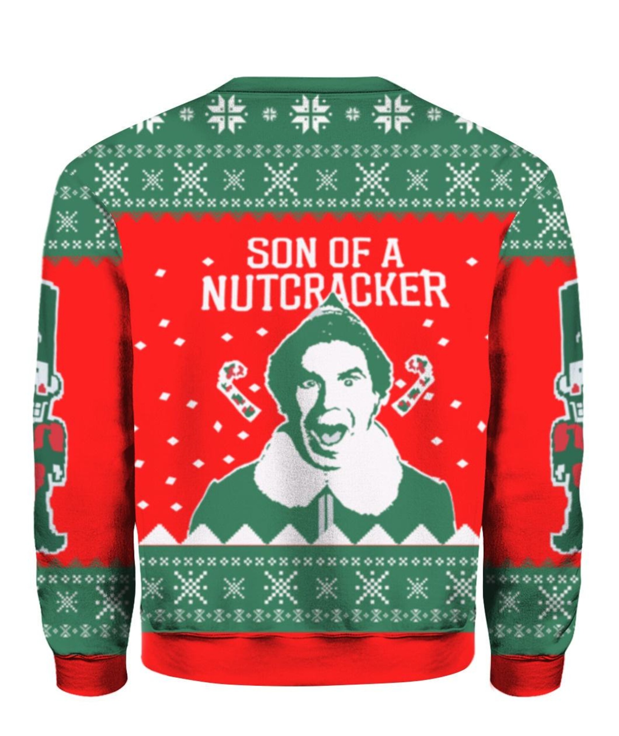 il_2000xN.6362520489_nafo.jpg ELF Son Of A Nutcracker Christmas Ugly Sweater, William Buddy Hobbs Ugly Sweater, Funny Buddy Elf Sweater, Xmas Gift, Gift For Her