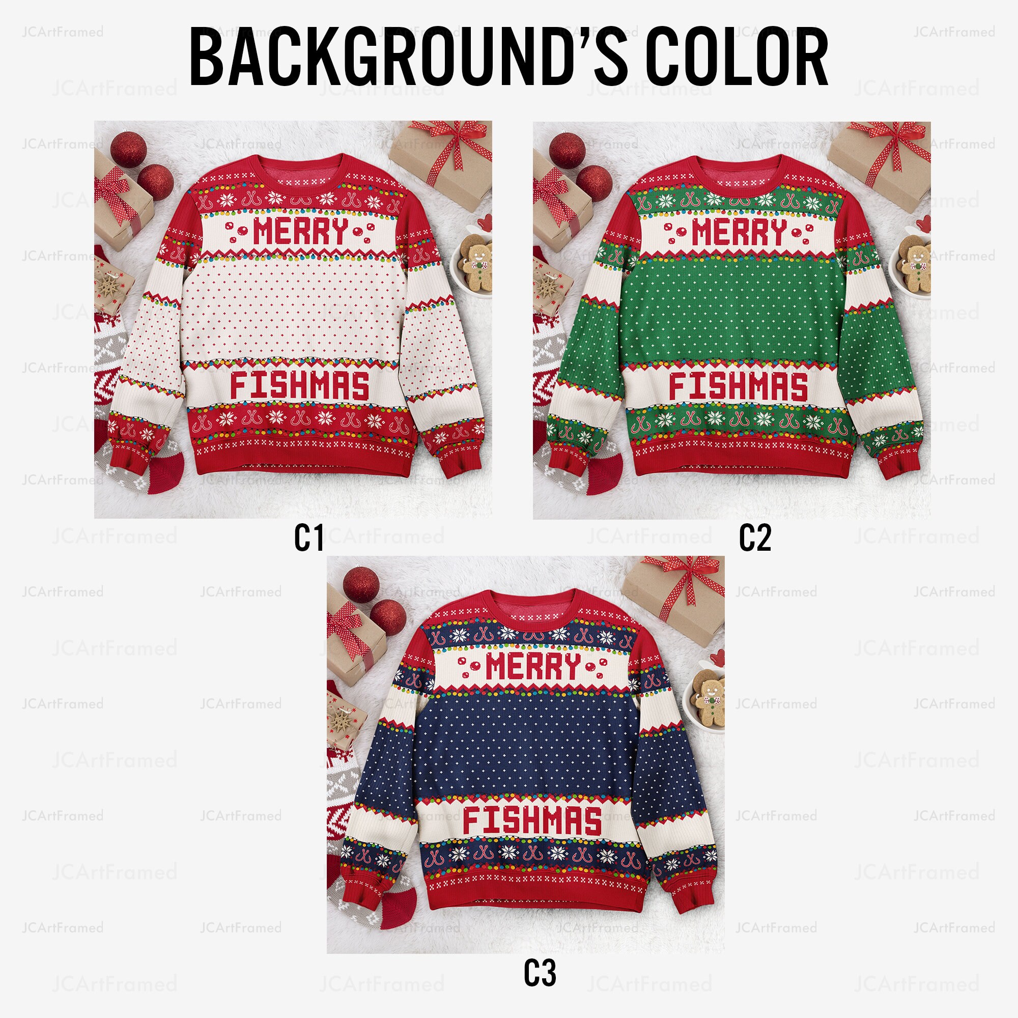 il_2000xN.6362974565_3jpi-1.jpg Personalized Fishing Christmas Ugly Sweater: Merry Fishmas Photo Jumper