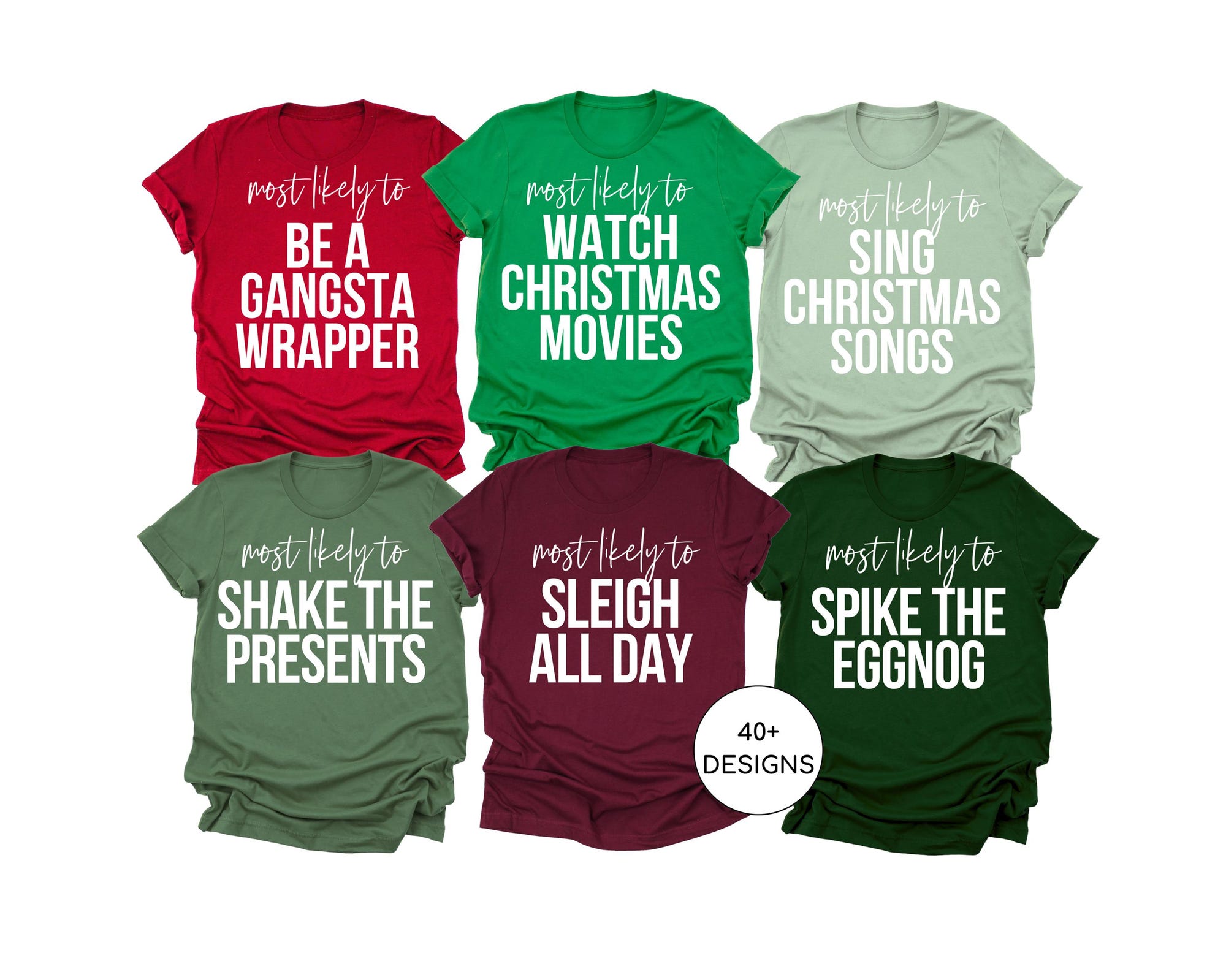 Matching Christmas Shirts, Most Likely to, Christmas Pajamas, Funny Christmas Tshirt, Custom Christmas tee, Family Christmas Shirt, 2025