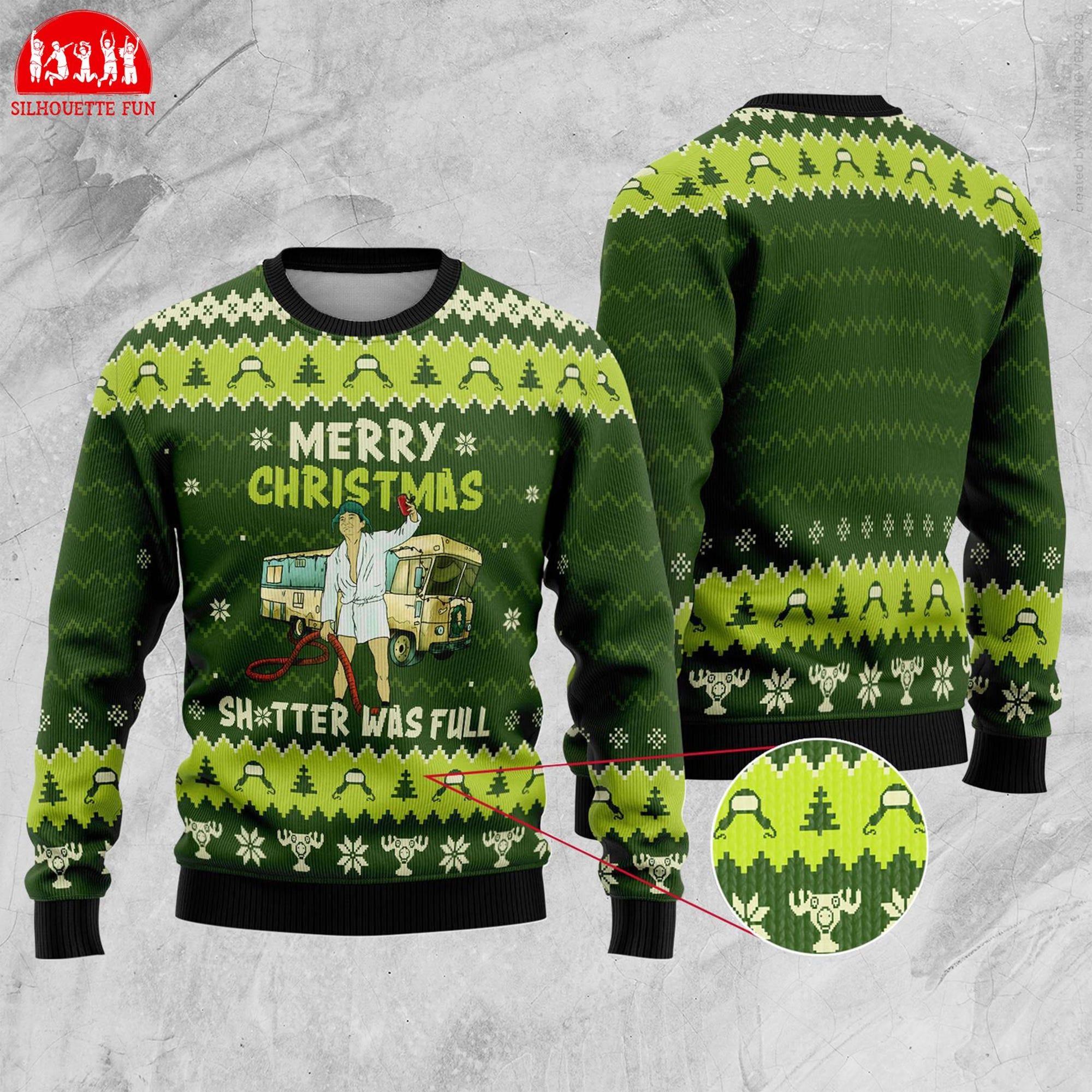 National Lampoon’s Christmas Vacation Ugly Sweater, Merry Christmas Shitter Was Full Christmas Sweater, Christmas Movie Sweater, Xmas Gifts