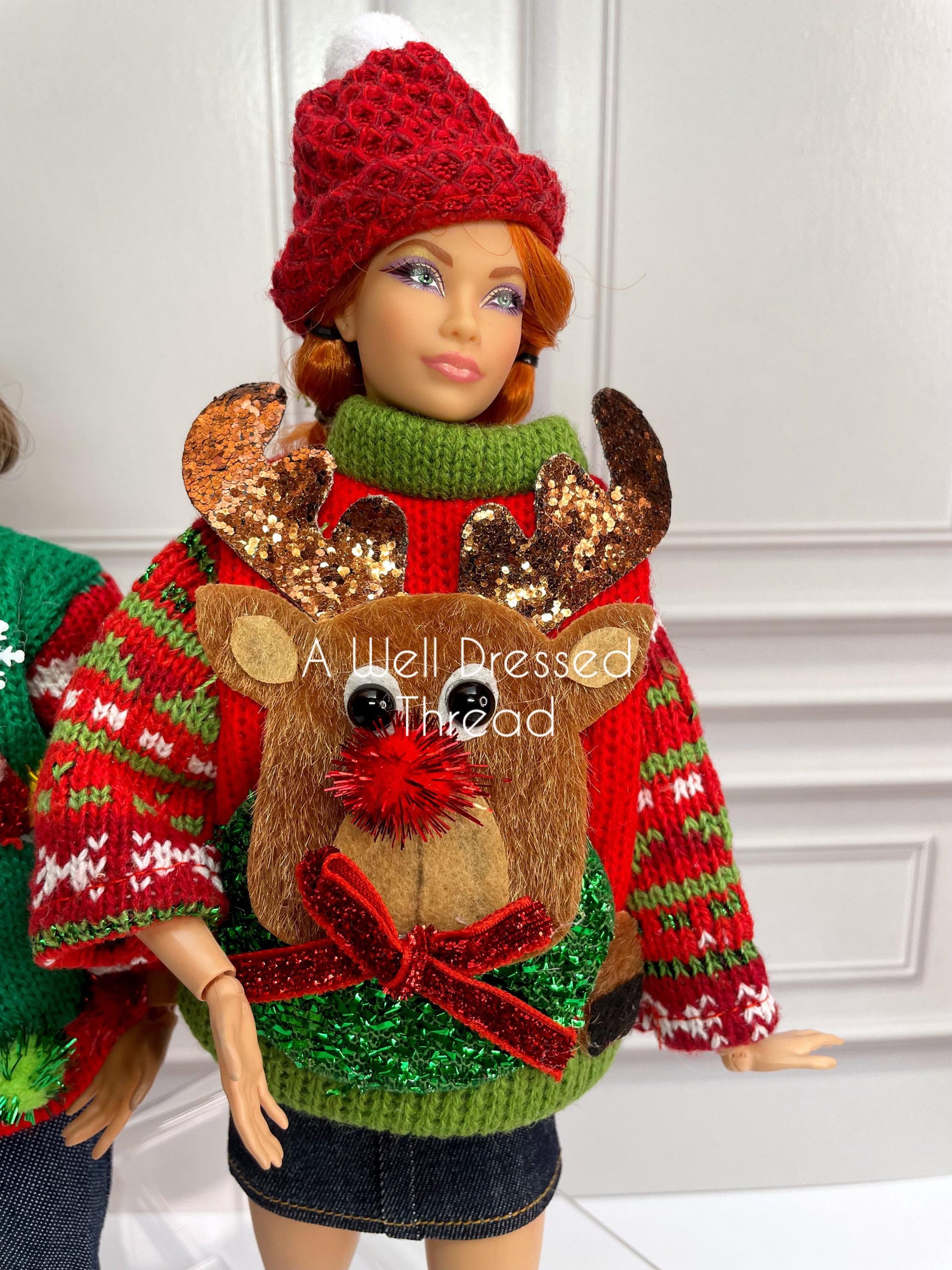 il_2000xN.6368672936_kwyr.jpg Doll Ugly Christmas Sweater with Hat: Fashion Doll Clothes