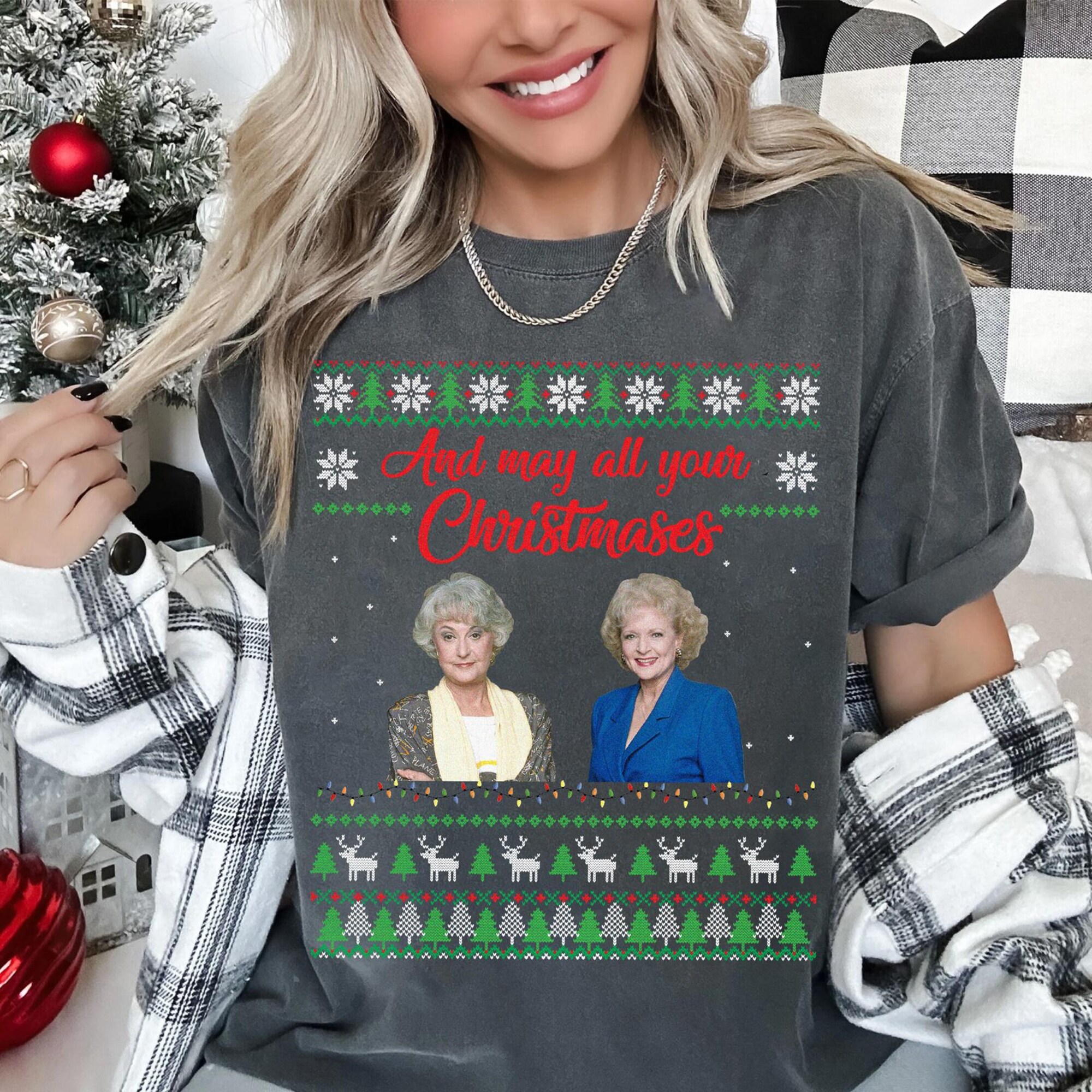 il_2000xN.6369005354_abo6.jpg Christmas Golden Girls Sweater, And May All Your Christmases Ugly Sweater, Golden Girls Sweater, Stay Golden Ugly Christmas Sweater