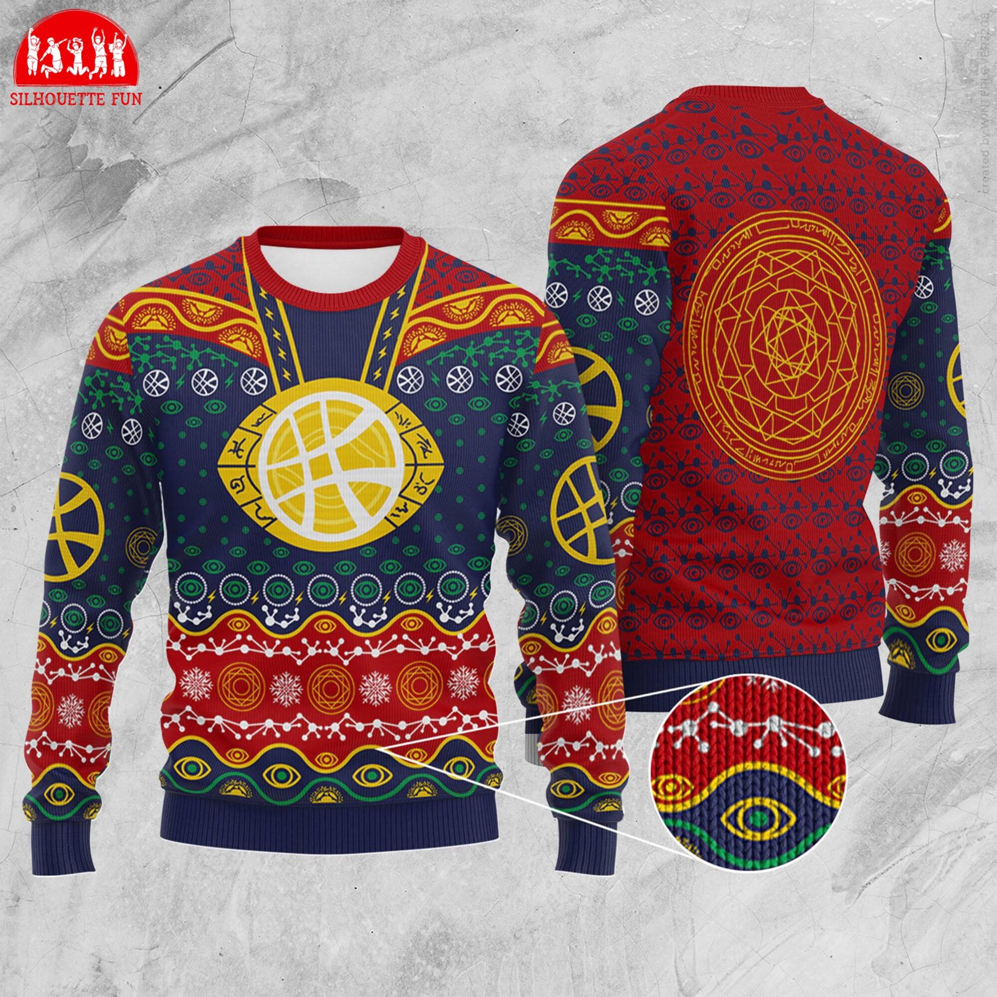 Doctor Strange Ugly Christmas Sweater, Dr Strange Multiverse of Madness Christmas Sweater, Superhero Avengers Xmas Sweater