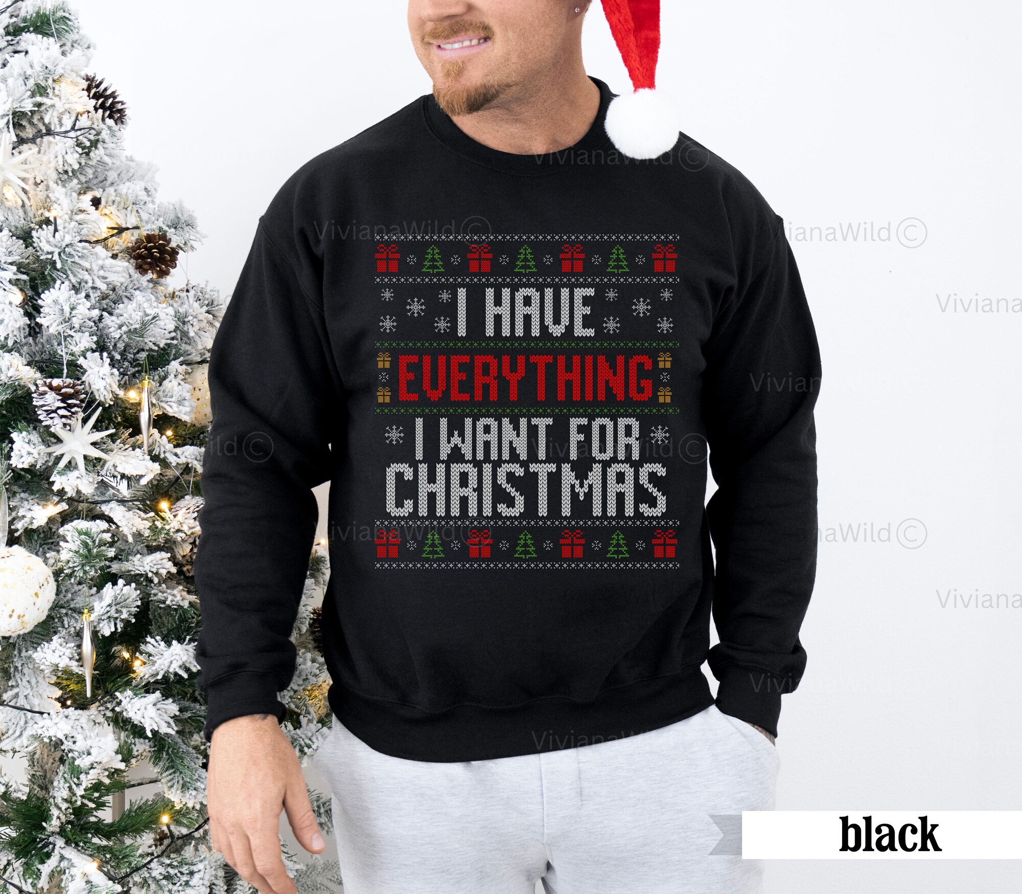 il_2000xN.6372743627_gn3n-1.jpg Ugly Christmas Sweater Couple, Funny Ugly Matching Christmas Sweater, I Have Everything I Want Couples Christmas Sweater, Funny xmas gift