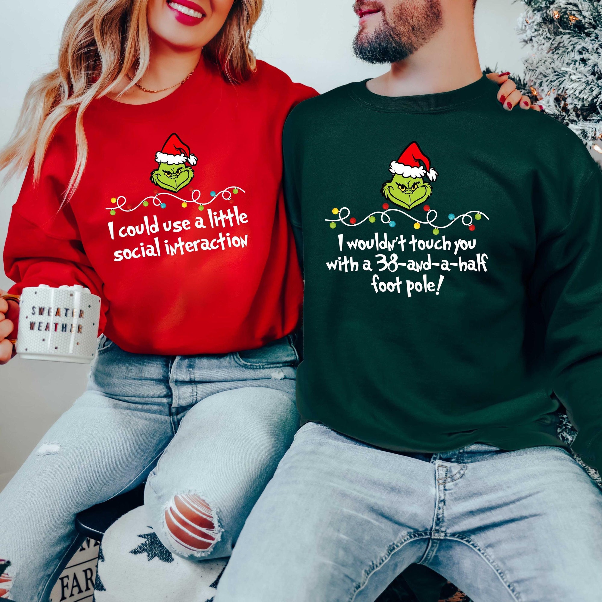 Custom Grinch Christmas Sweatshirt,Merry Grinchmas Shirt, Christmas Gifts, Grinch Shirt, Funny Christmas Shirt,Custom Christmas Family Shirt