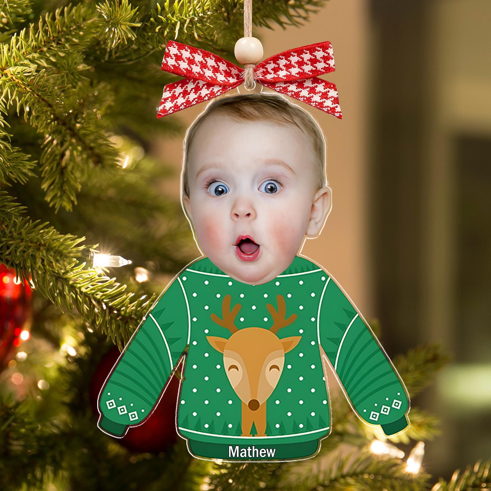 il_2000xN.6377010170_k93g.jpg Custom Photo Funny Kid In Christmas Ugly Sweater, Personalized Kid's Face and Name Christmas Ornament, Personalized Acrylic Ornament