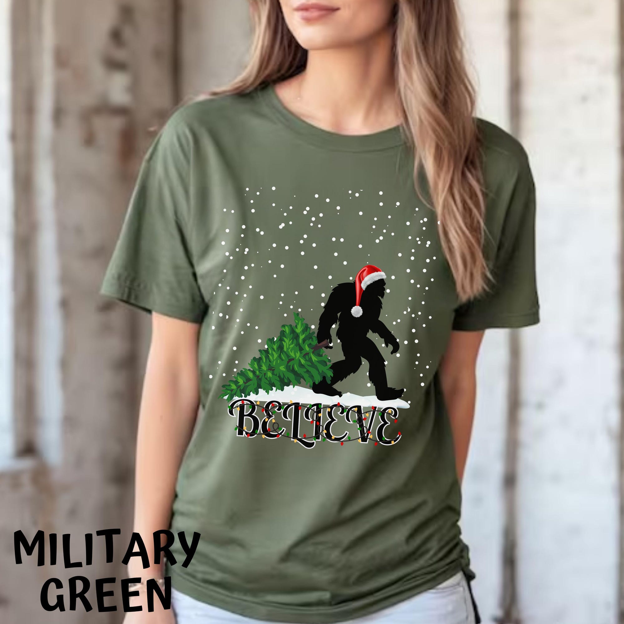 il_2000xN.6378312732_oxcj-1.jpg Believe Big Foot Sweatshirt, Sasquatch Santa Hoodie, Funny Sasquatch Christmas Shirt, Merry Christmas Sweatshirt, Funny Christmas T-Shirt,