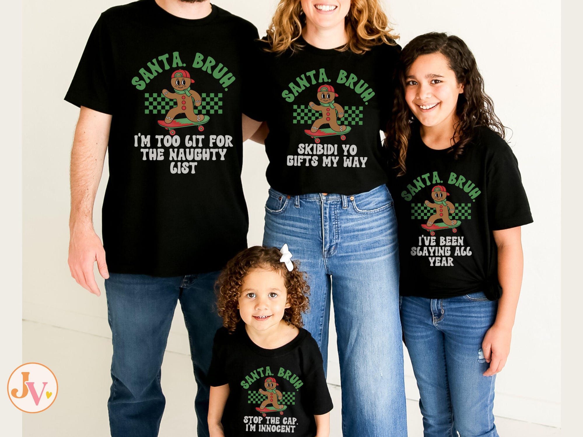 il_2000xN.6378642366_ksua.jpg Family Christmas Shirts, Cookie Christmas Family Shirts, Kids Christmas Outfits, Matching Christmas Shirts, Teen Slang Christmas Bruh Shirt