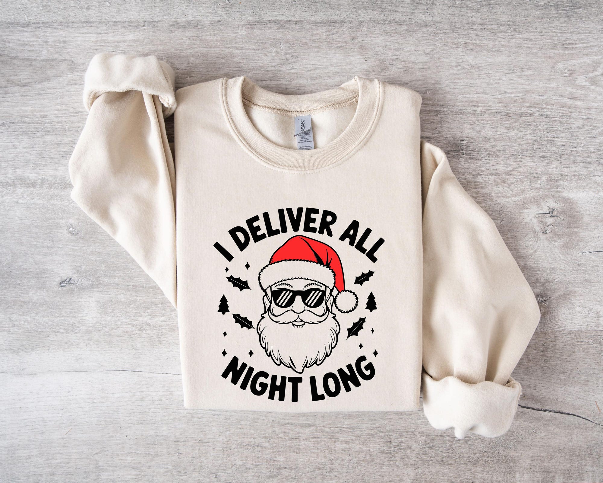 il_2000xN.6380217270_1rpg-1.jpg Funny Santa Sweatshirt: I Deliver All Night Long Christmas Shirt