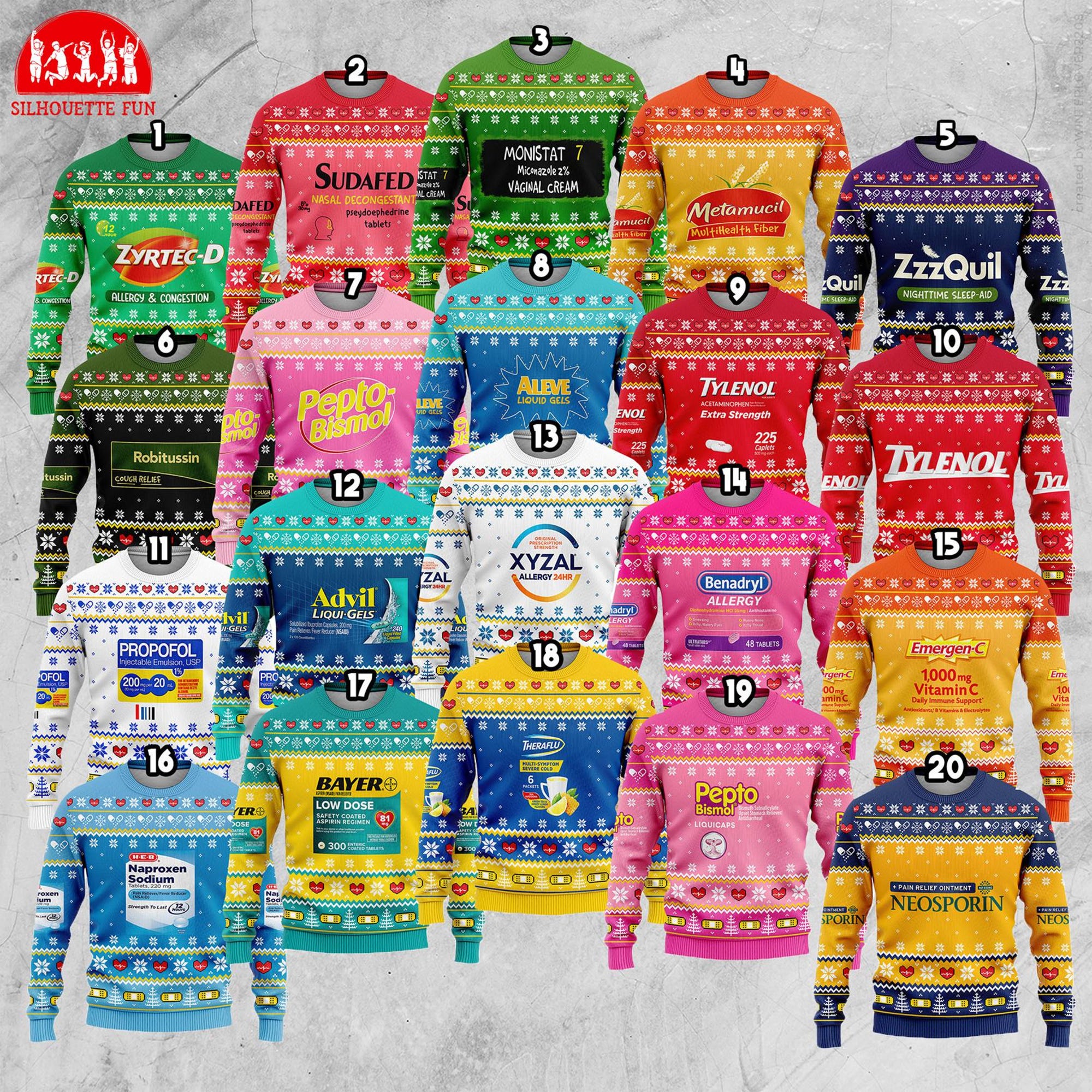 Pharmacy Ugly Christmas Sweater, Nurse Christmas Ugly Sweater, Medical Matching Family Christmas Sweater, Family Xmas Group Sweater