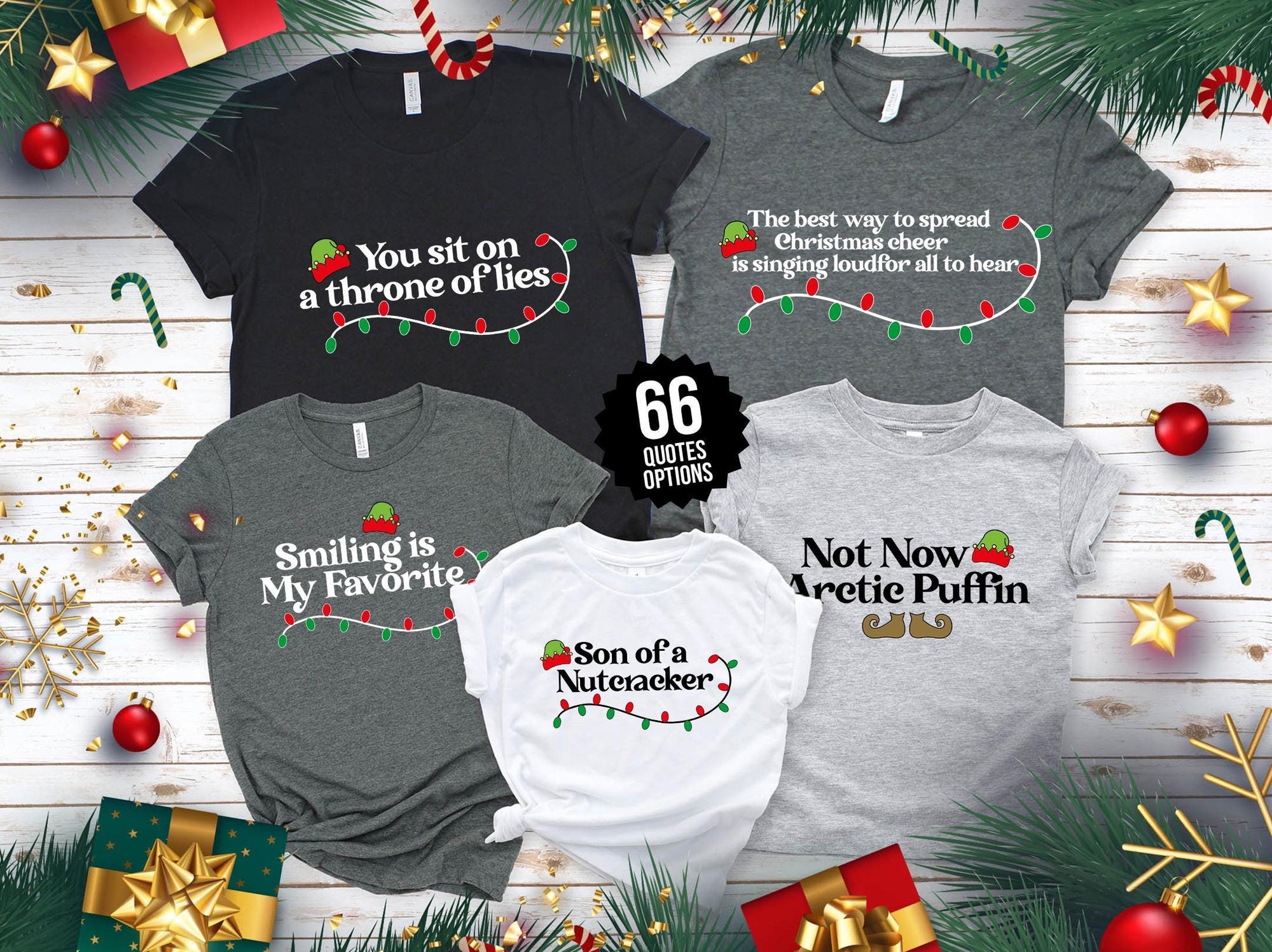 Elf Movie Quote Shirts: Family Christmas Matching Tees