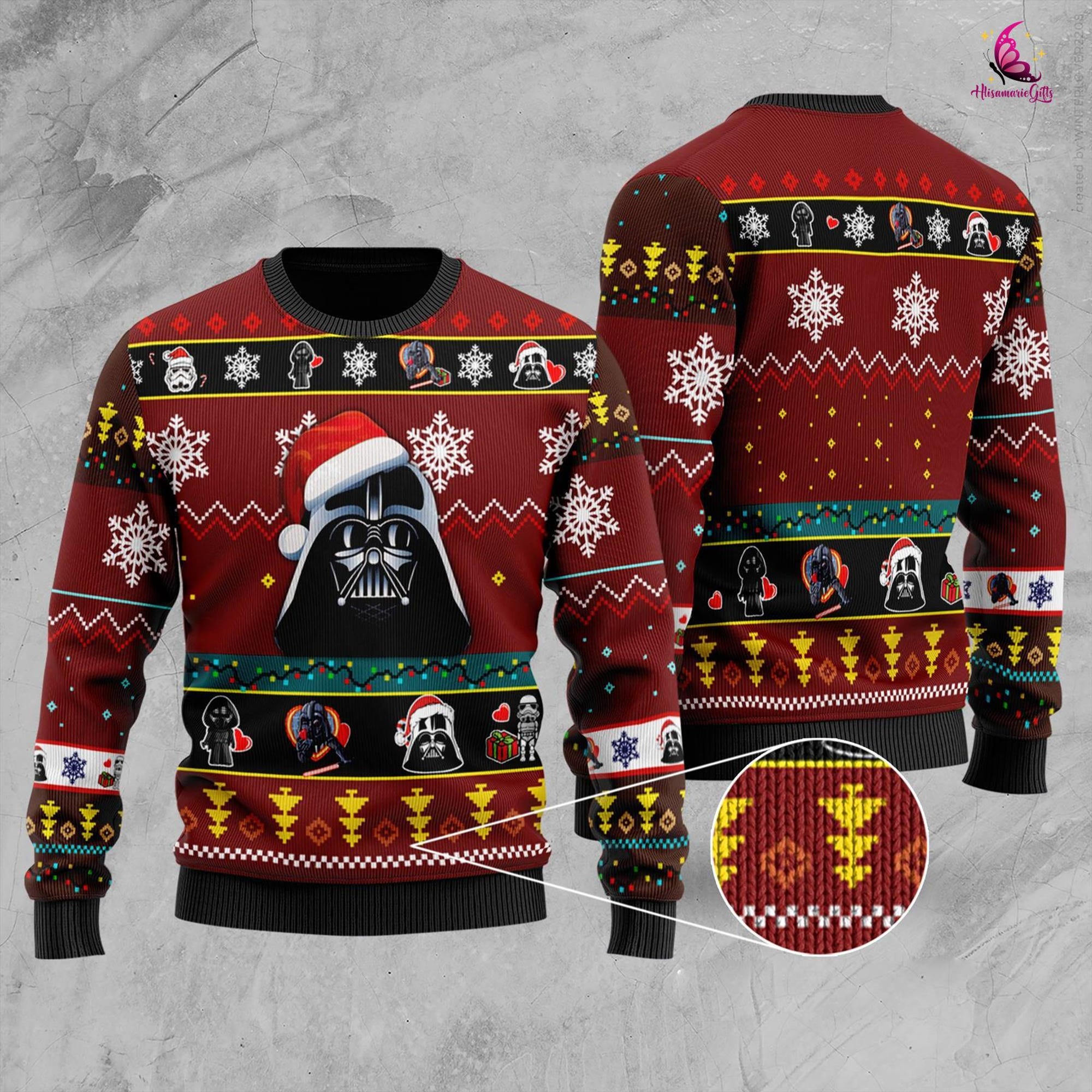il_2000xN.6385990083_tmim.jpg Vader Lack of Cheer Ugly Sweater, Cute Xmas Ugly Christmas Sweater, Christmas Gift