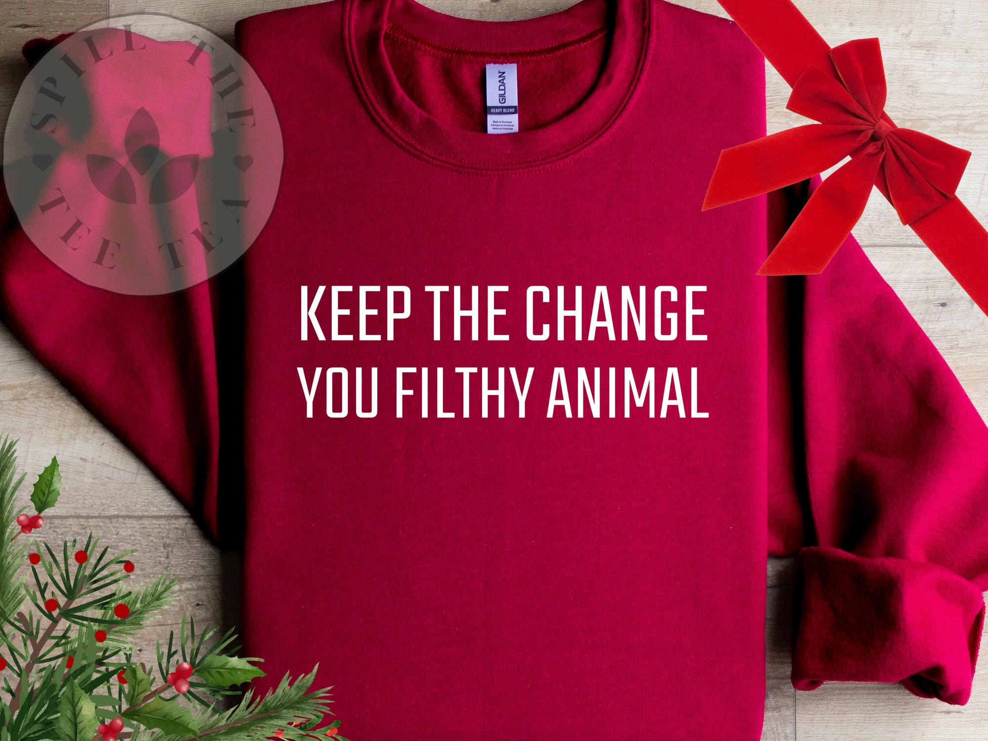 Home Alone Sweatshirt, Keep the Change You Filthy Animal, Kids Home Alone Sweatshirt, Kevin McCallister, funny kids christmas sweatshirt