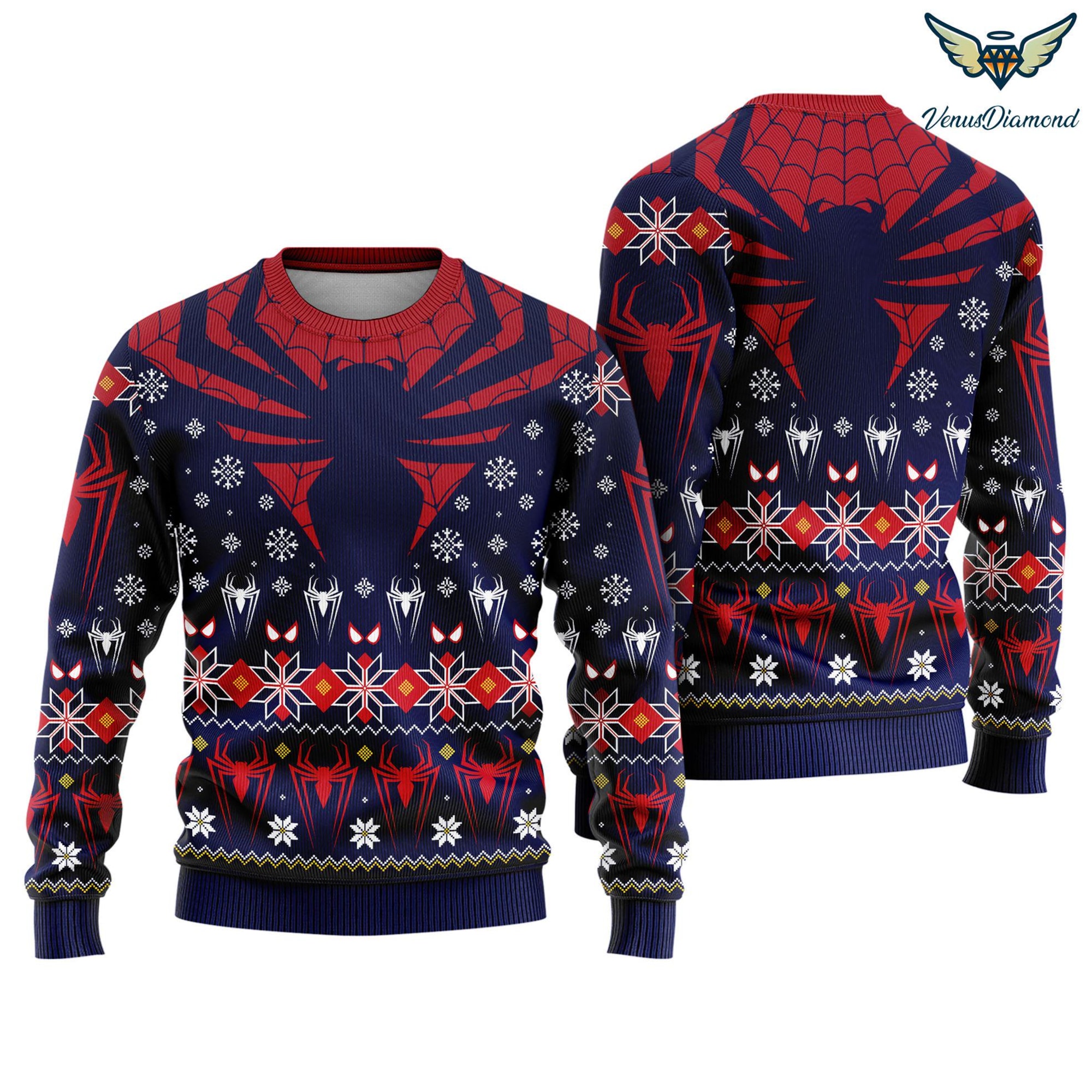 Spiderman Xmas Ugly Sweater | Peter Parker Spiderman Sweater | Superhero Ugly Sweater | Christmas Ugly Sweater | No Way Home