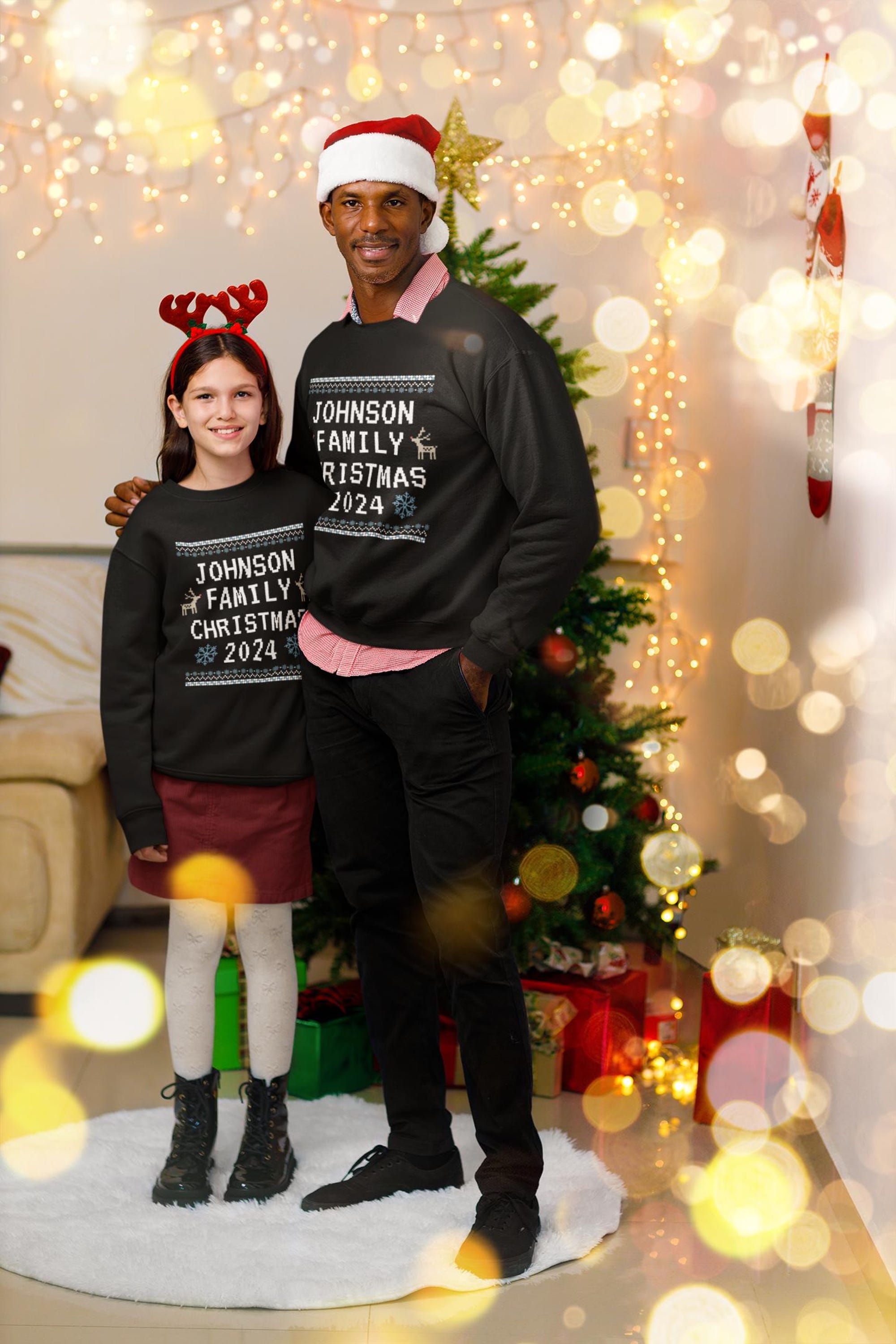 il_2000xN.6396769516_dk95.jpg Custom Family Ugly Christmas Sweater - Personalized 2024 Holiday Sweater for Adults & Kids