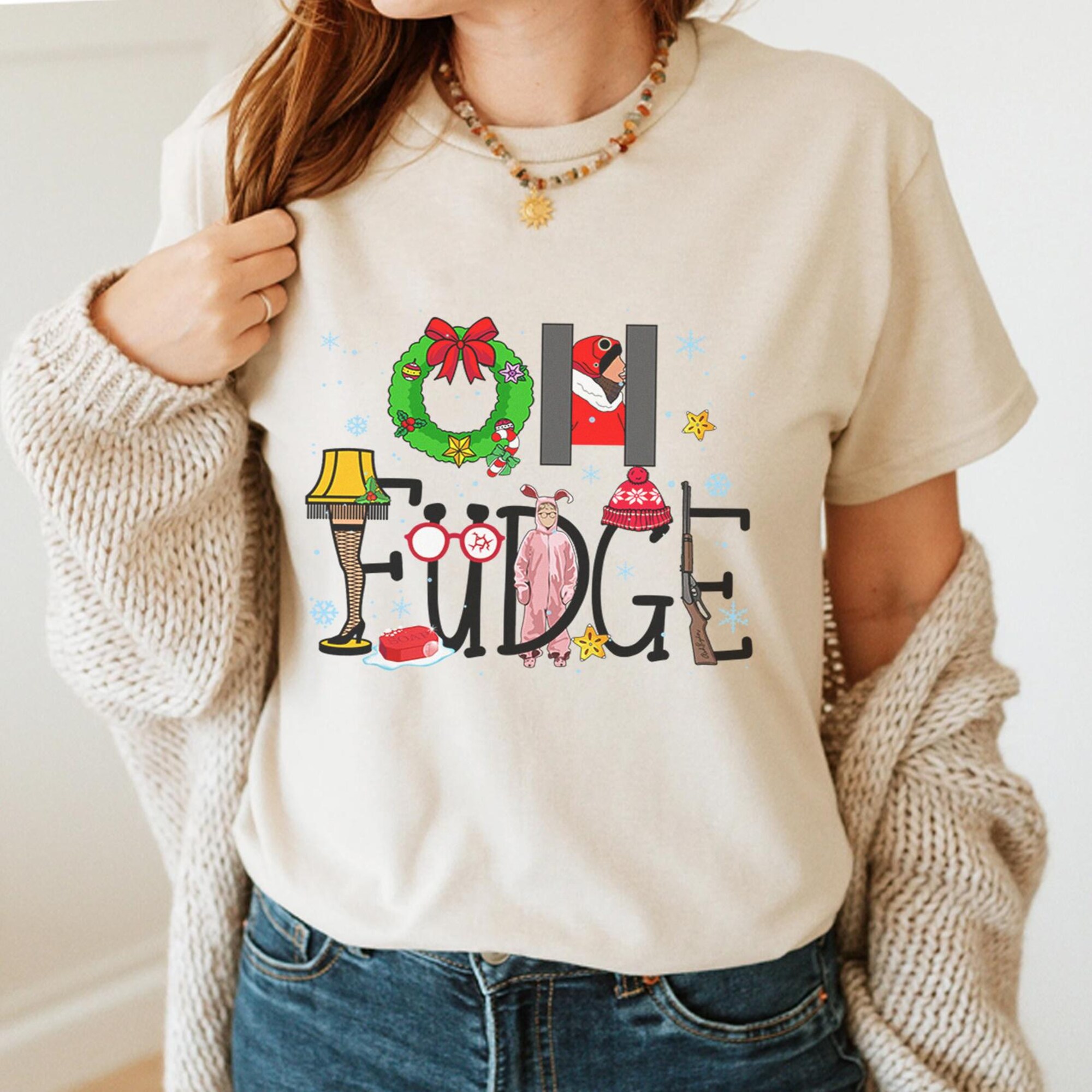 Oh Fudge Christmas Story Shirt, Oh Fudge Christmas Sweatshirt, Christmas Vacation Shirt, A Christmas Story Movie Shirt, Sarcastic Christmas
