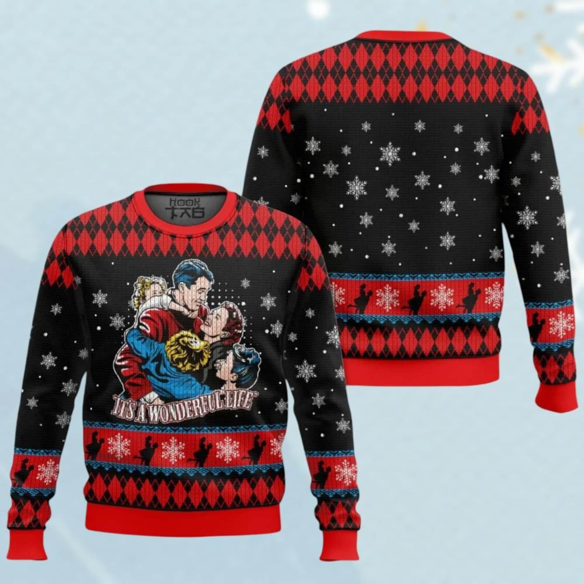 It’s a Wonderful Life Ugly Sweater, Christmas Movie Sweater, Christmas Story Sweater, Merry Christmas Sweater, Christmas Sweater