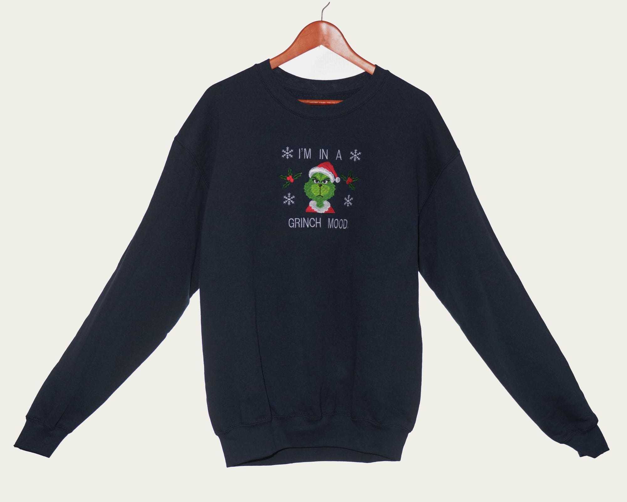 il_2000xN.6400559454_aapz-2.jpg Grinch Christmas Jumper | Luxury Organic Sweatshirt | Adult Unisex (Personalised)