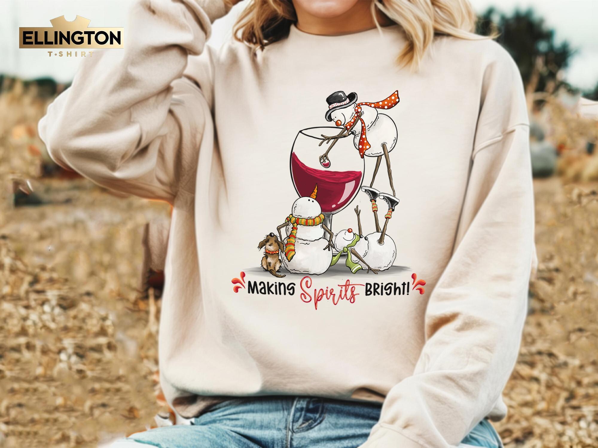 il_2000xN.6406713084_nwv7-2.jpg Snowman Wine Christmas Sweatshirt, Funny Christmas Shirts, Wine Holiday Hoodie, Snowman Drinking Wine Santa T-Shirt