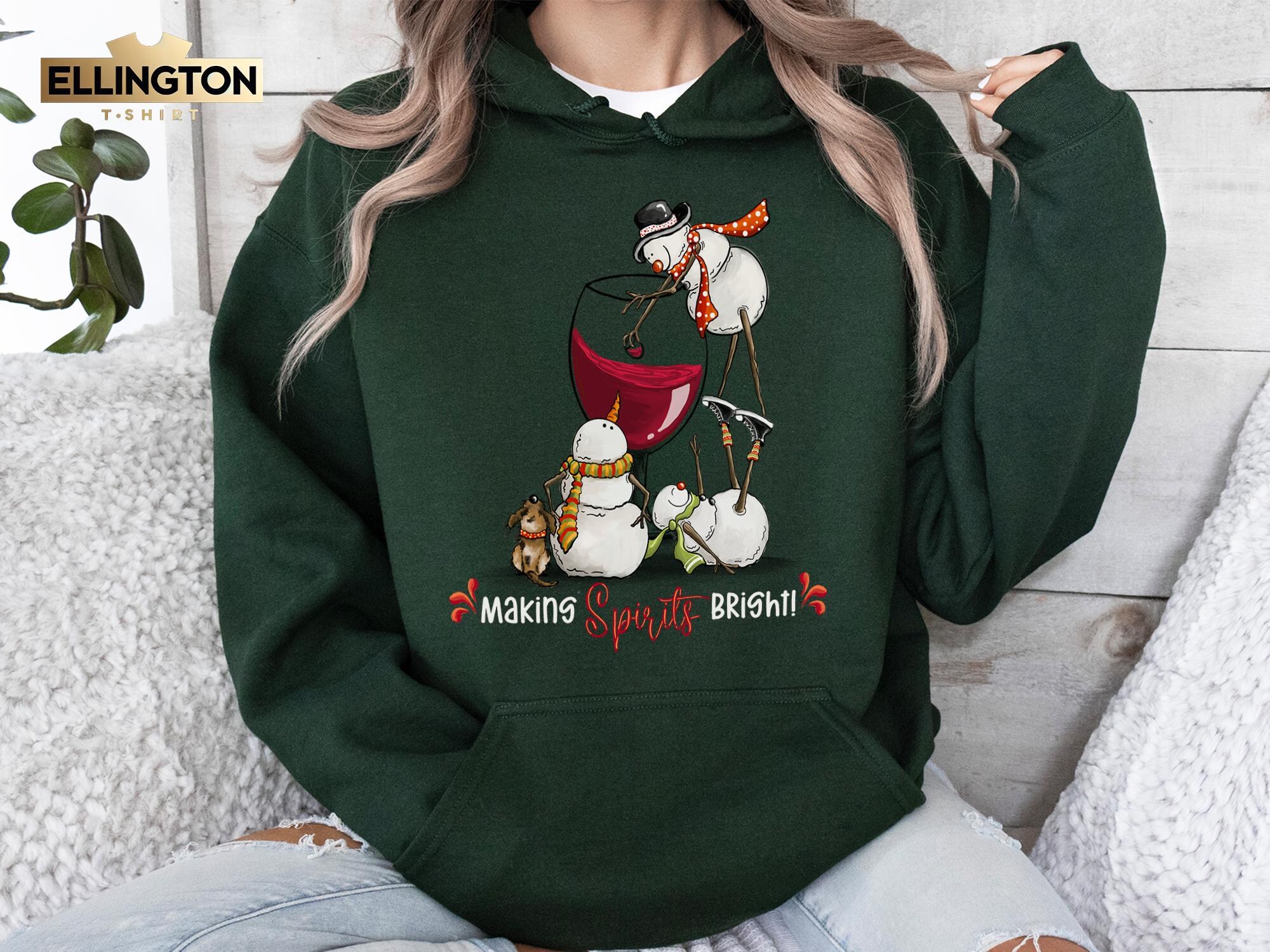 il_2000xN.6406713260_kauw-2.jpg Snowman Wine Christmas Sweatshirt, Funny Christmas Shirts, Wine Holiday Hoodie, Snowman Drinking Wine Santa T-Shirt