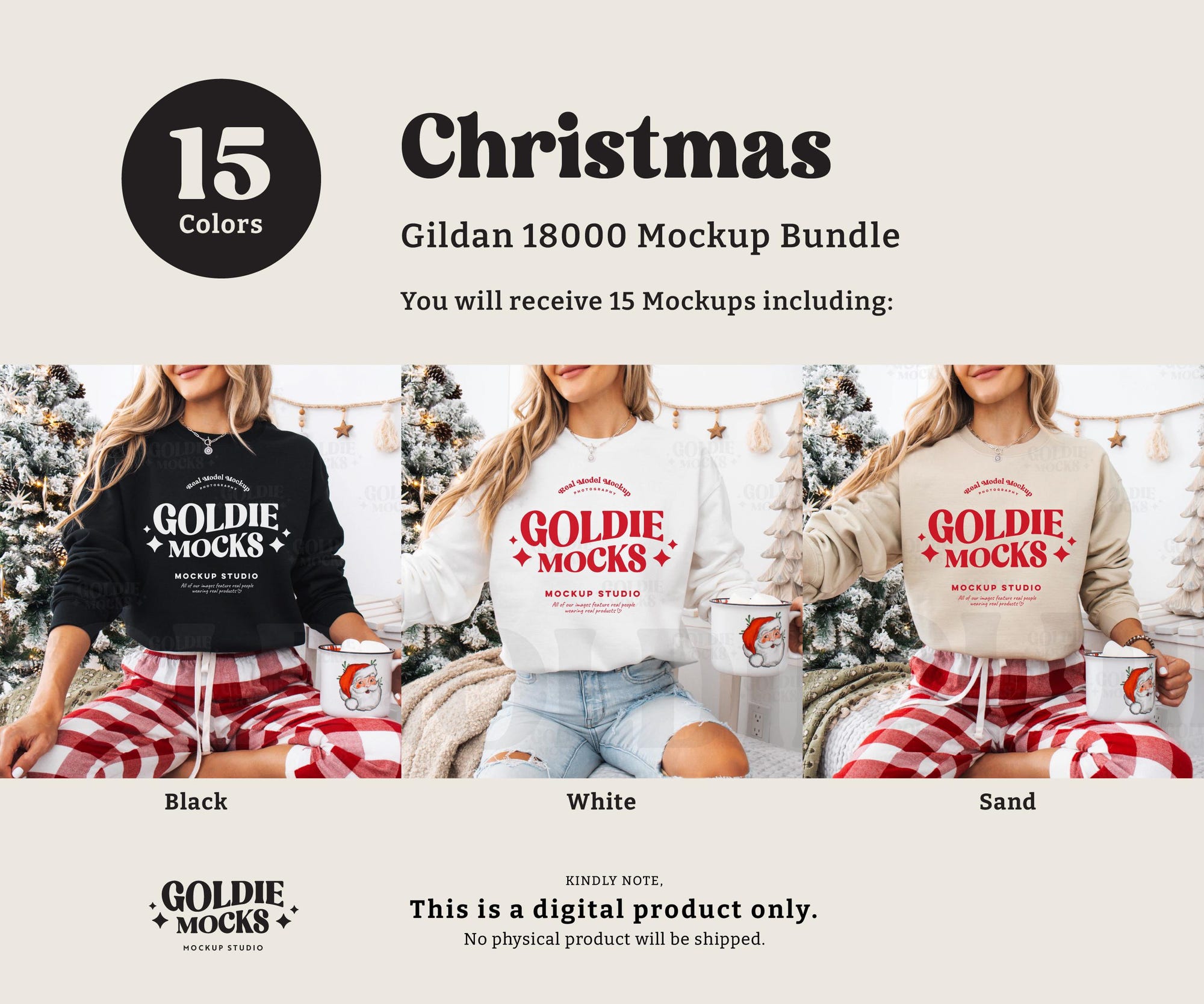 il_2000xN.6406900965_7xfi-4.jpg Gildan 18000 Sweatshirt Christmas Mockup Bundle | G180 Crewneck Mock-up Bundle | Real Model Mock | Cozy Casual Holiday Christmas Aesthetic