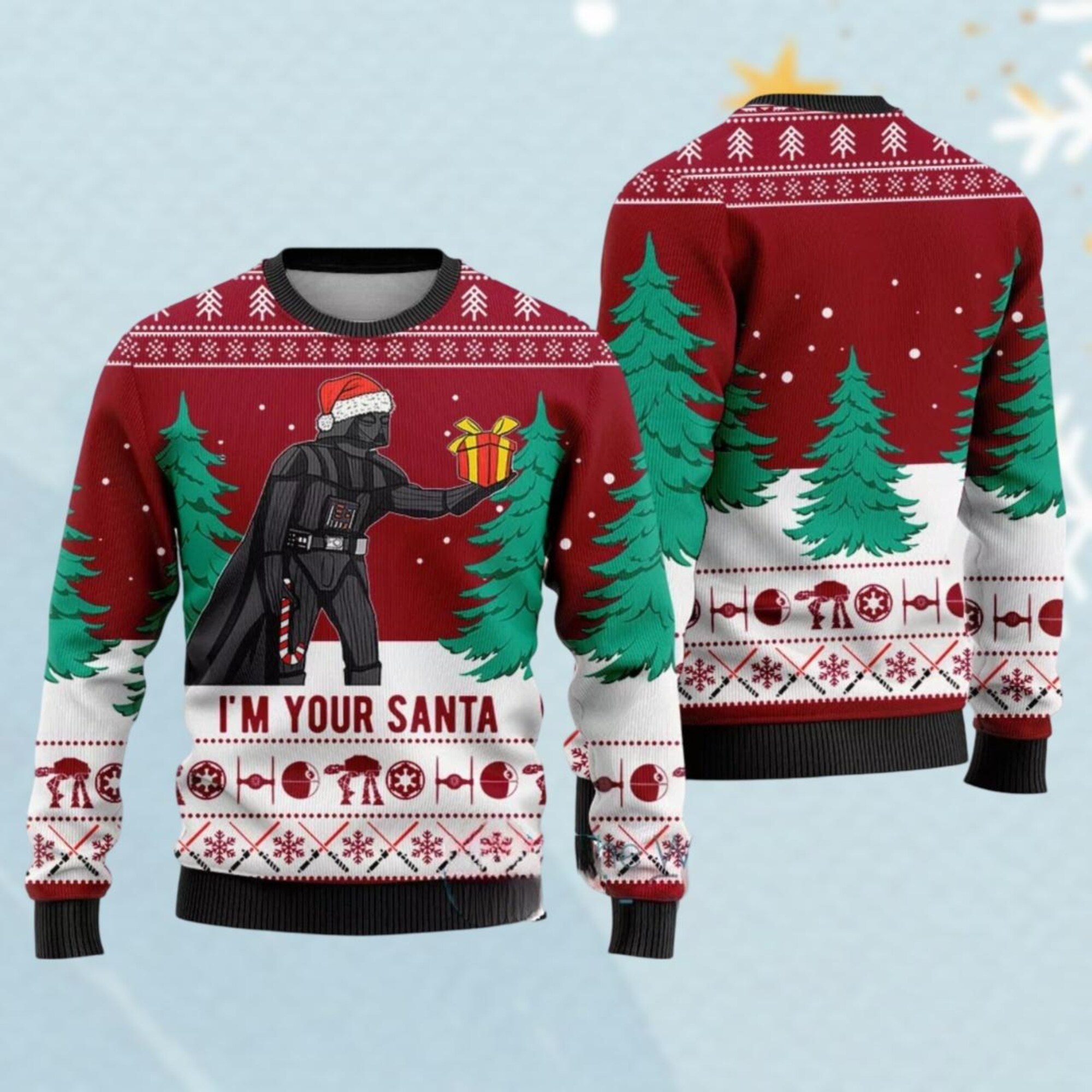 Darth Vader Star Wars Ugly Sweater, Star Wars Christmas Sweater, Disney Christmas Ugly Sweater, Galaxy’s Edge Sweater, I’m Your Santa T